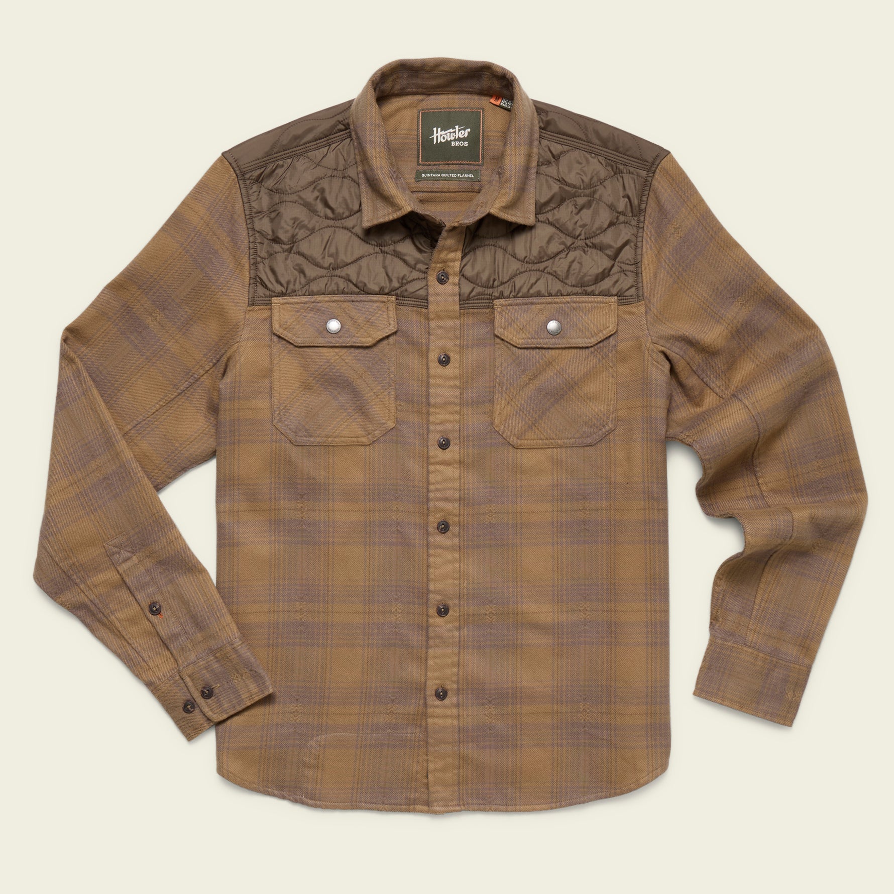 Quintana Quilted Flannel - Big Barrett Plaid : Swamp – HOWLER BROTHERS