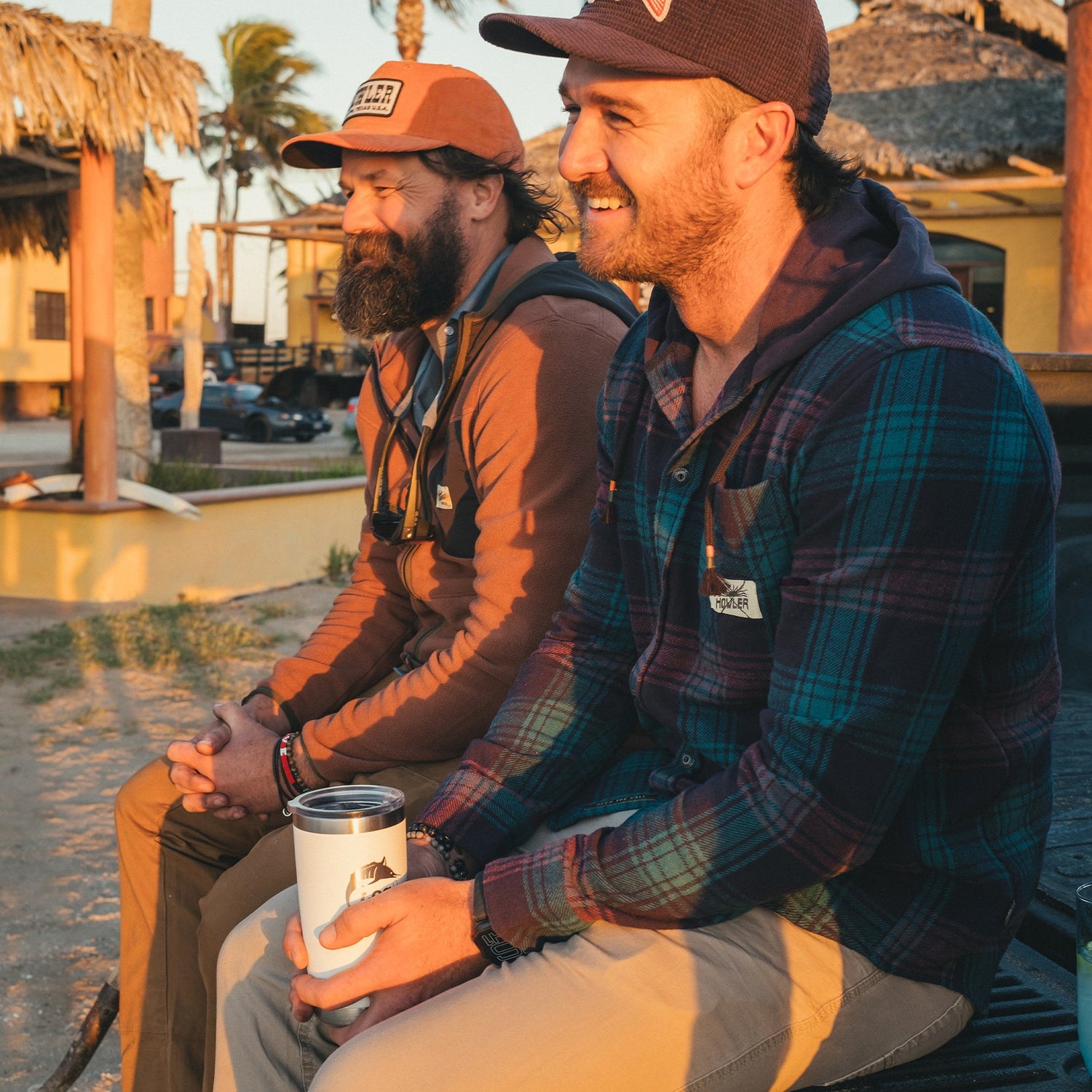 Salvo Hooded Blanket Flannel - Mesa Plaid : Midnight