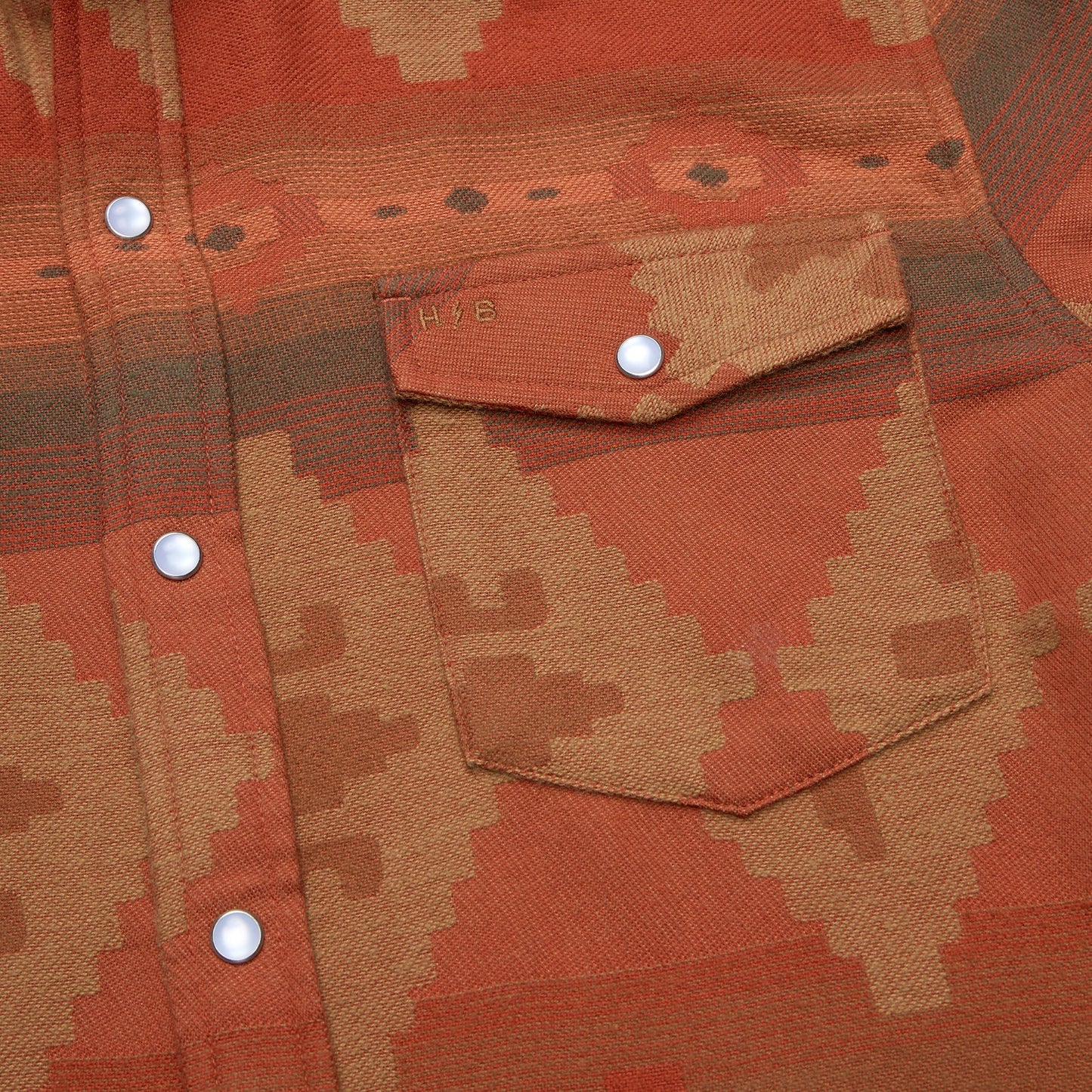 Sheridan Flannel - Mitla Motifs : Terracotta