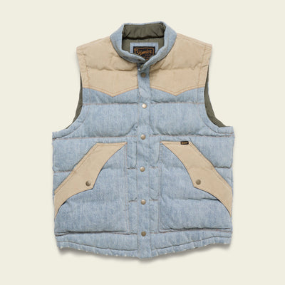 Denim Rounder Vest - Sky Denim / Dirt