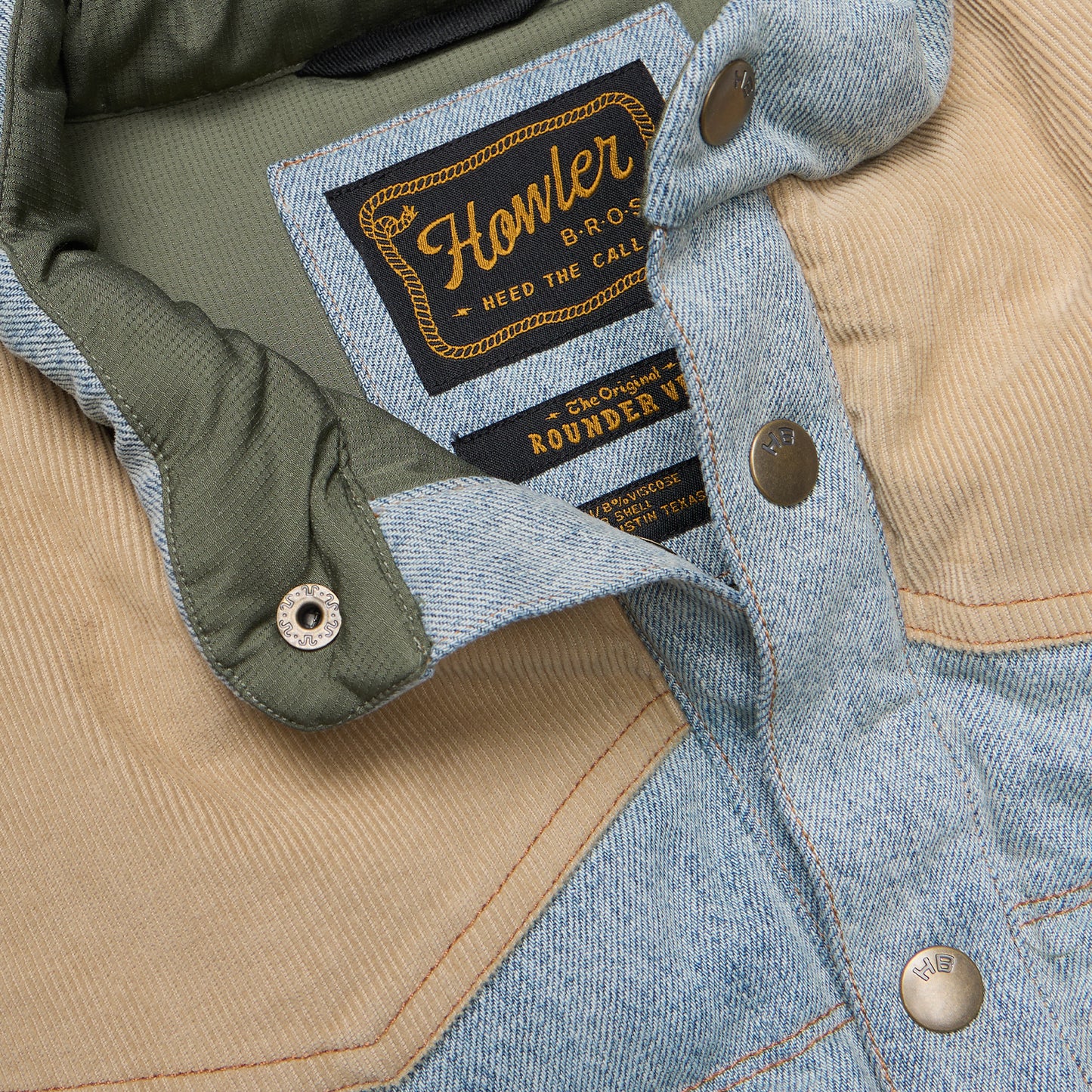 Denim Rounder Vest - Sky Denim / Dirt