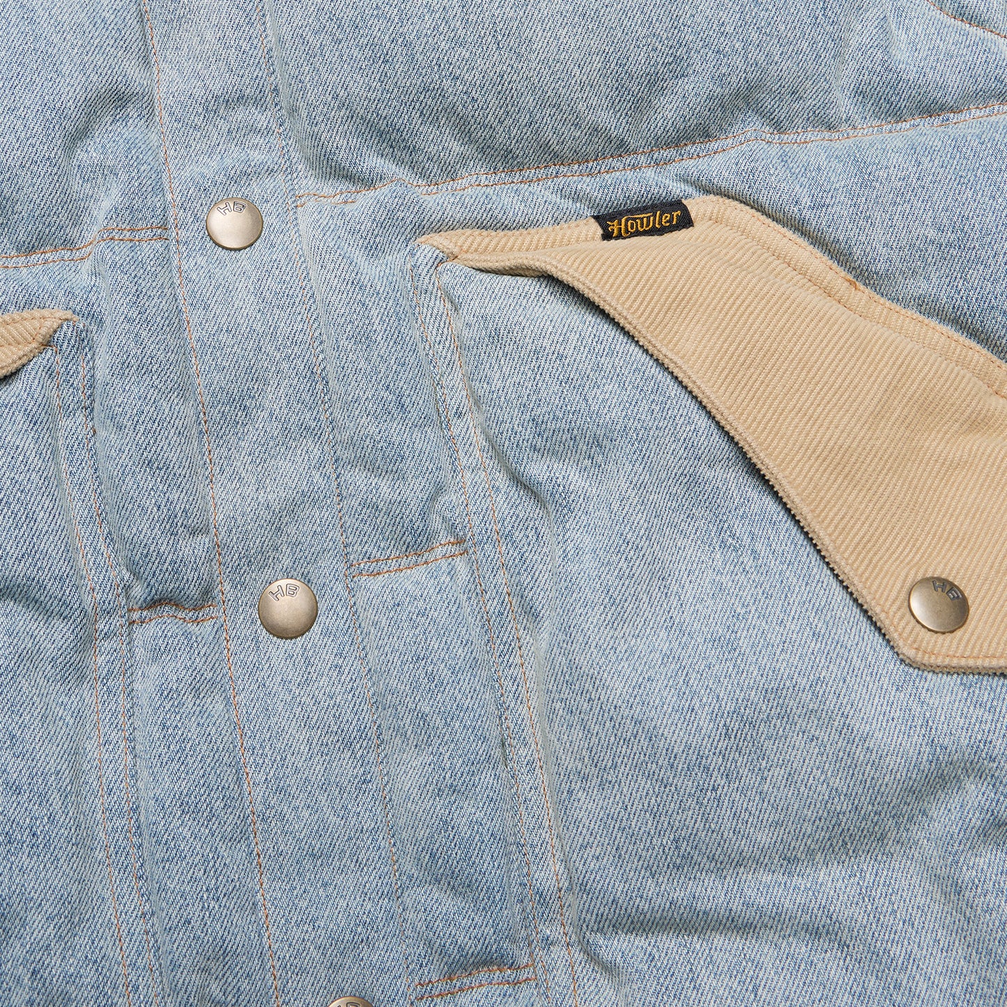 Denim Rounder Vest - Sky Denim / Dirt