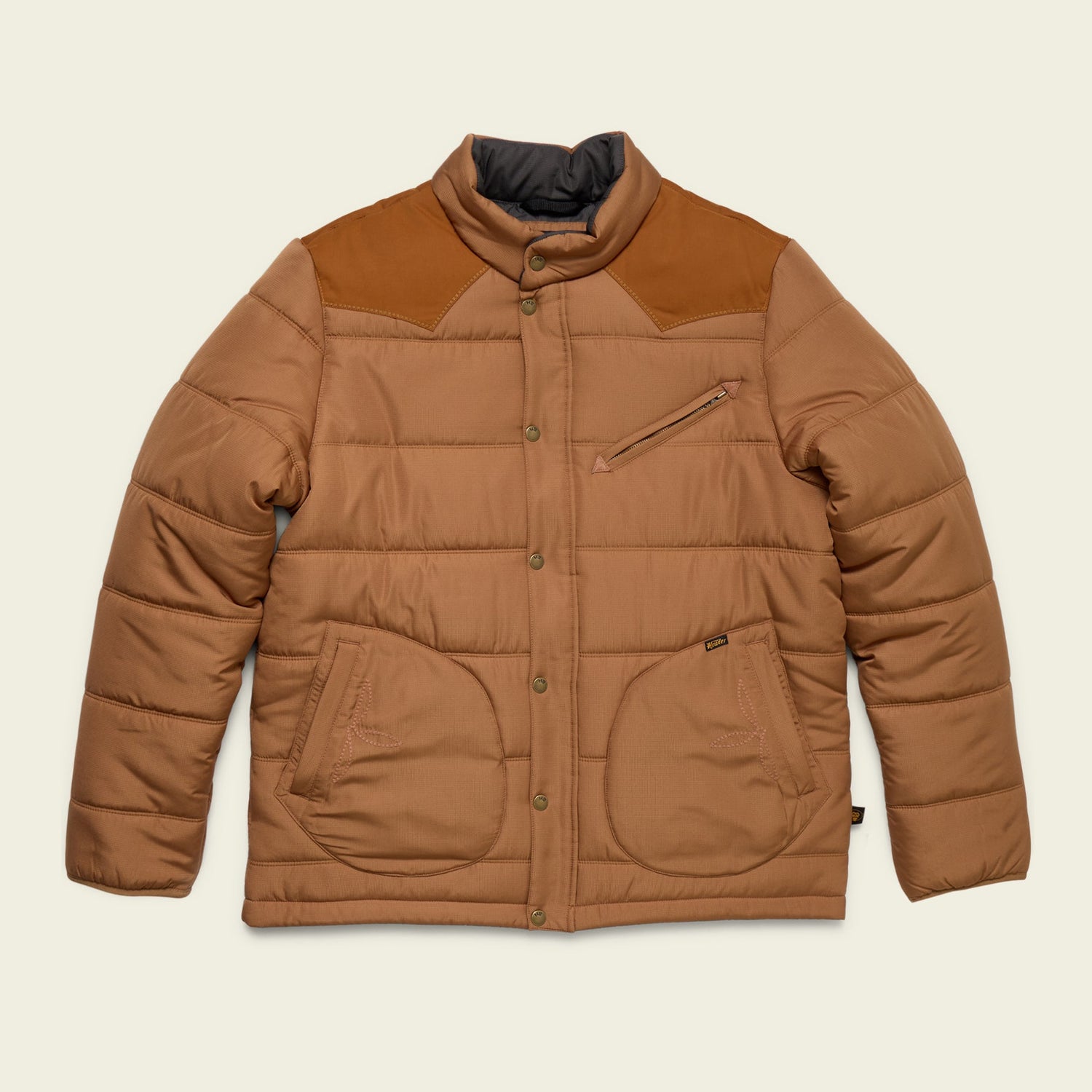 Rounder Quilted Jacket - Duck Brown / Rust