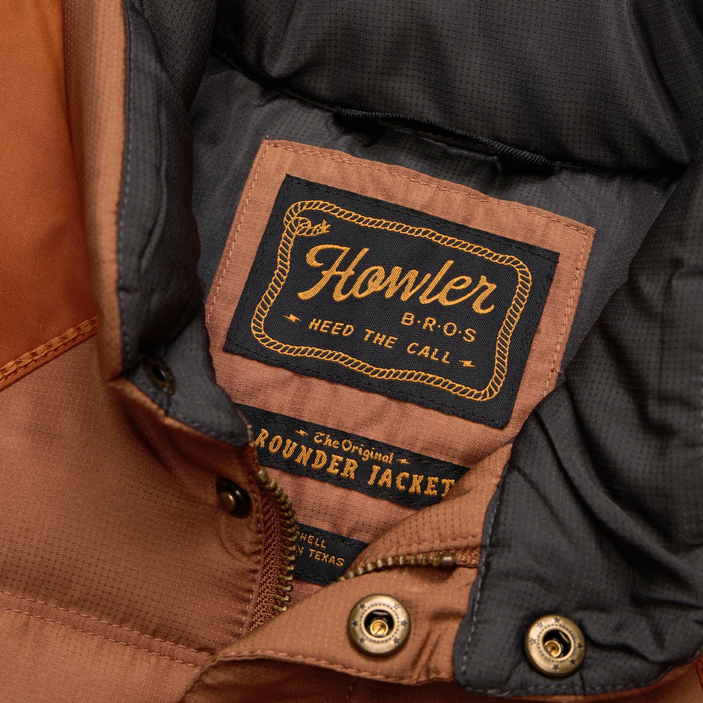 Rounder Quilted Jacket - Duck Brown / Rust