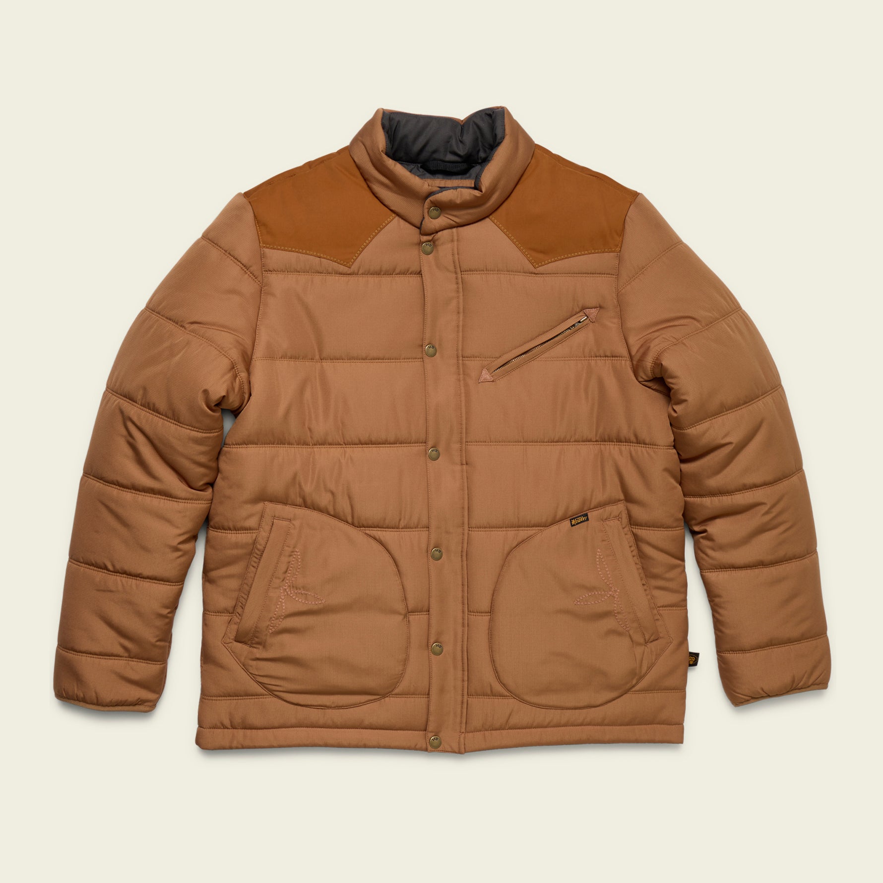 Rounder Quilted Jacket - Duck Brown / Rust – HOWLER BROTHERS