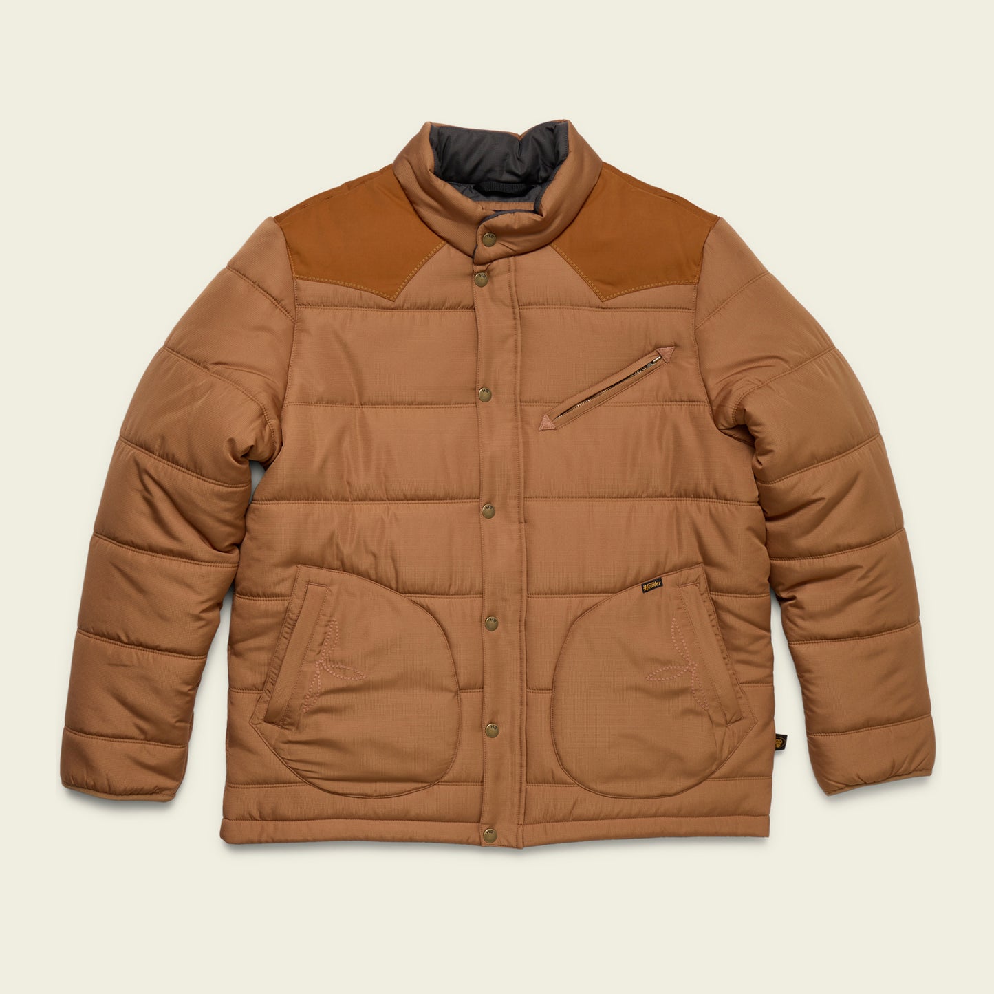 Rounder Quilted Jacket - Duck Brown / Rust