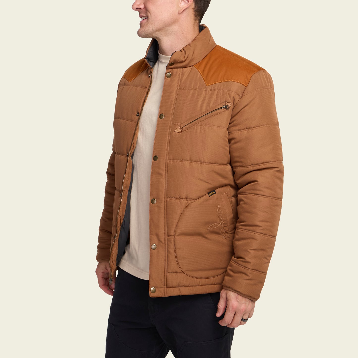 Rounder Quilted Jacket - Duck Brown / Rust
