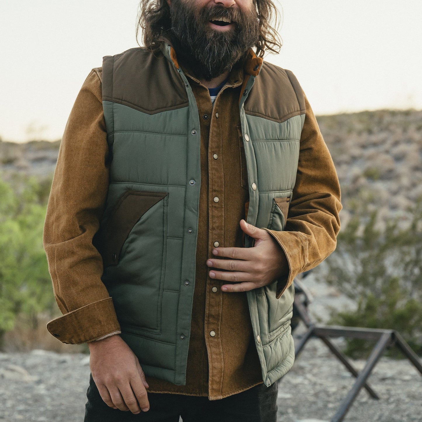 Rounder Vest - Oregano / Cocoa