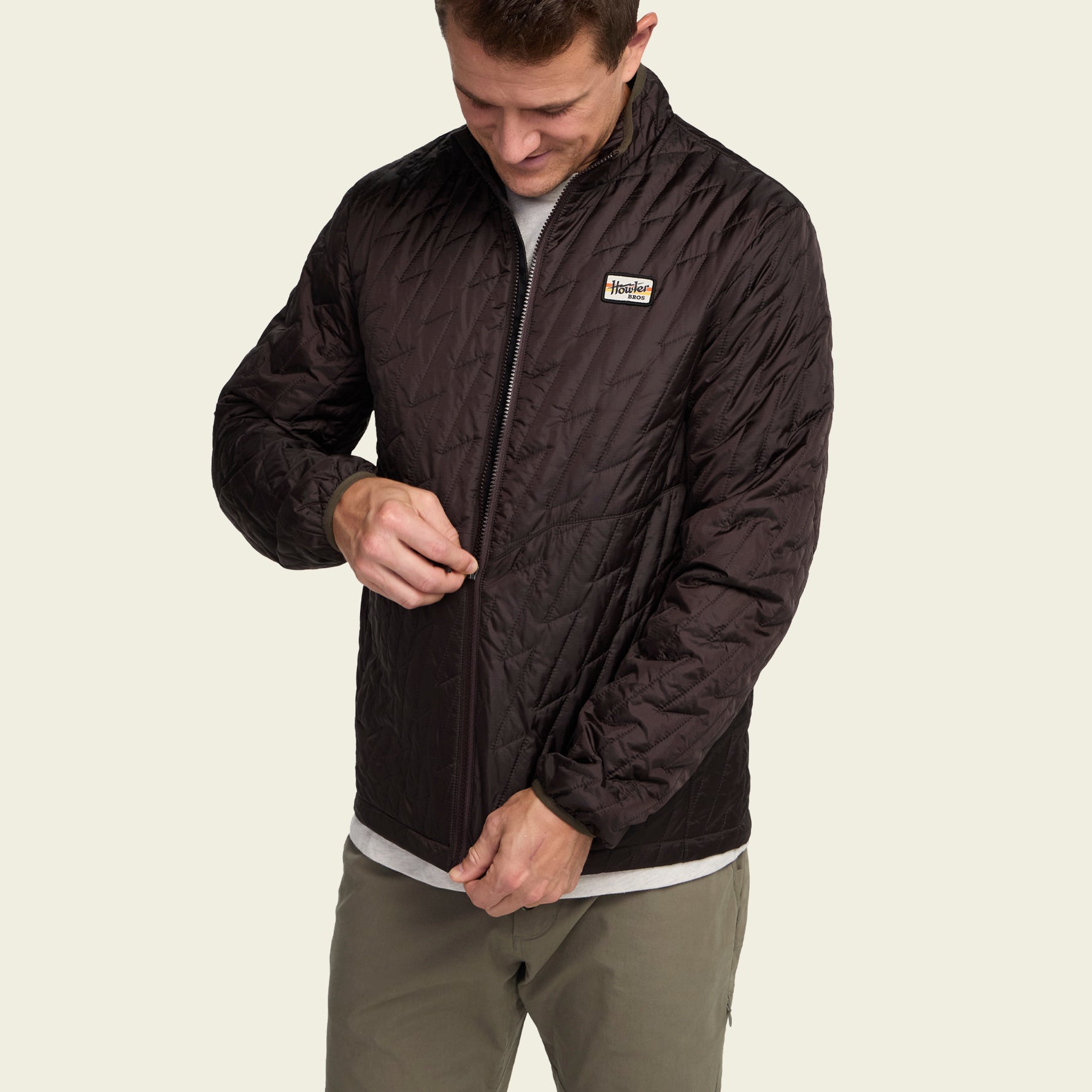 Voltage Quilted Jacket - Bark | Lightweight Insulated Shell