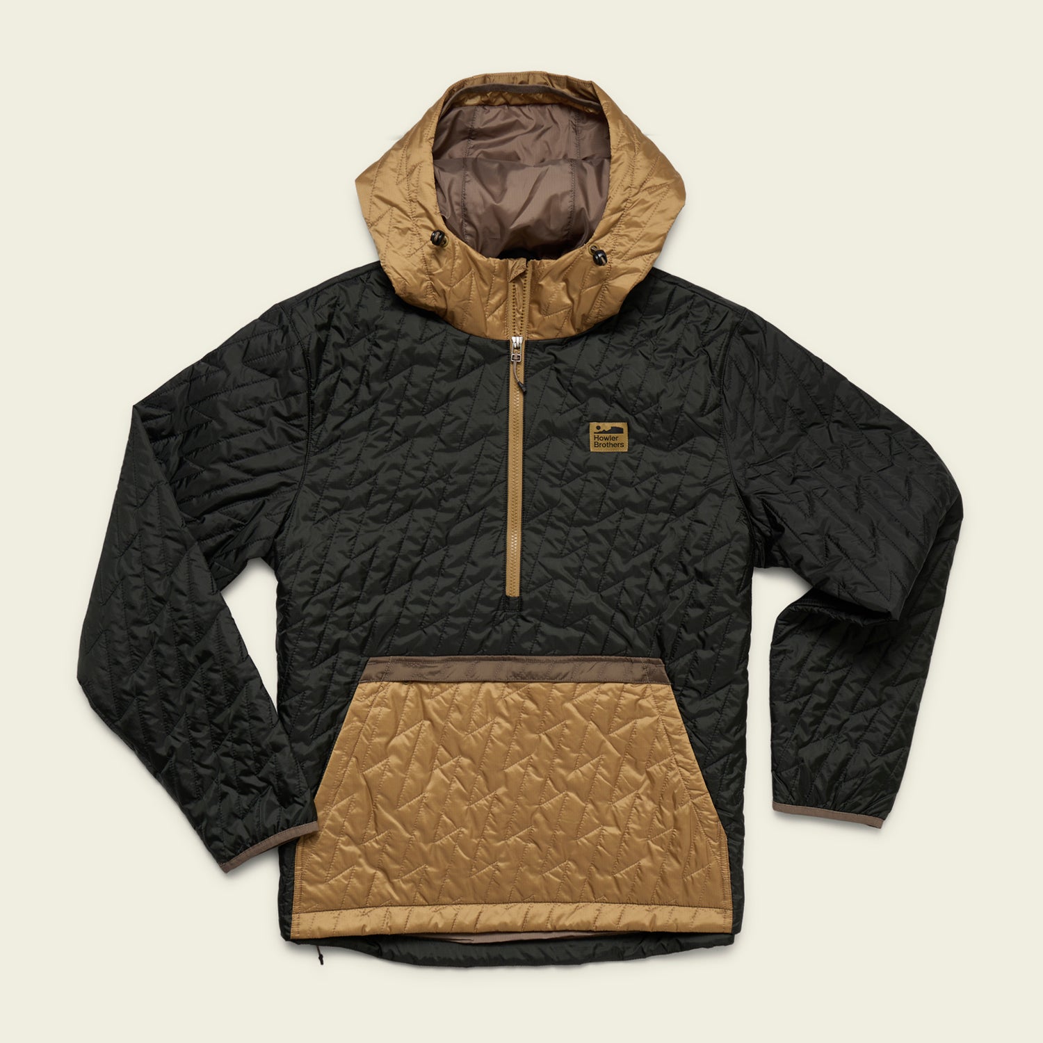 Voltage Quilted Pullover - Black N' Gold