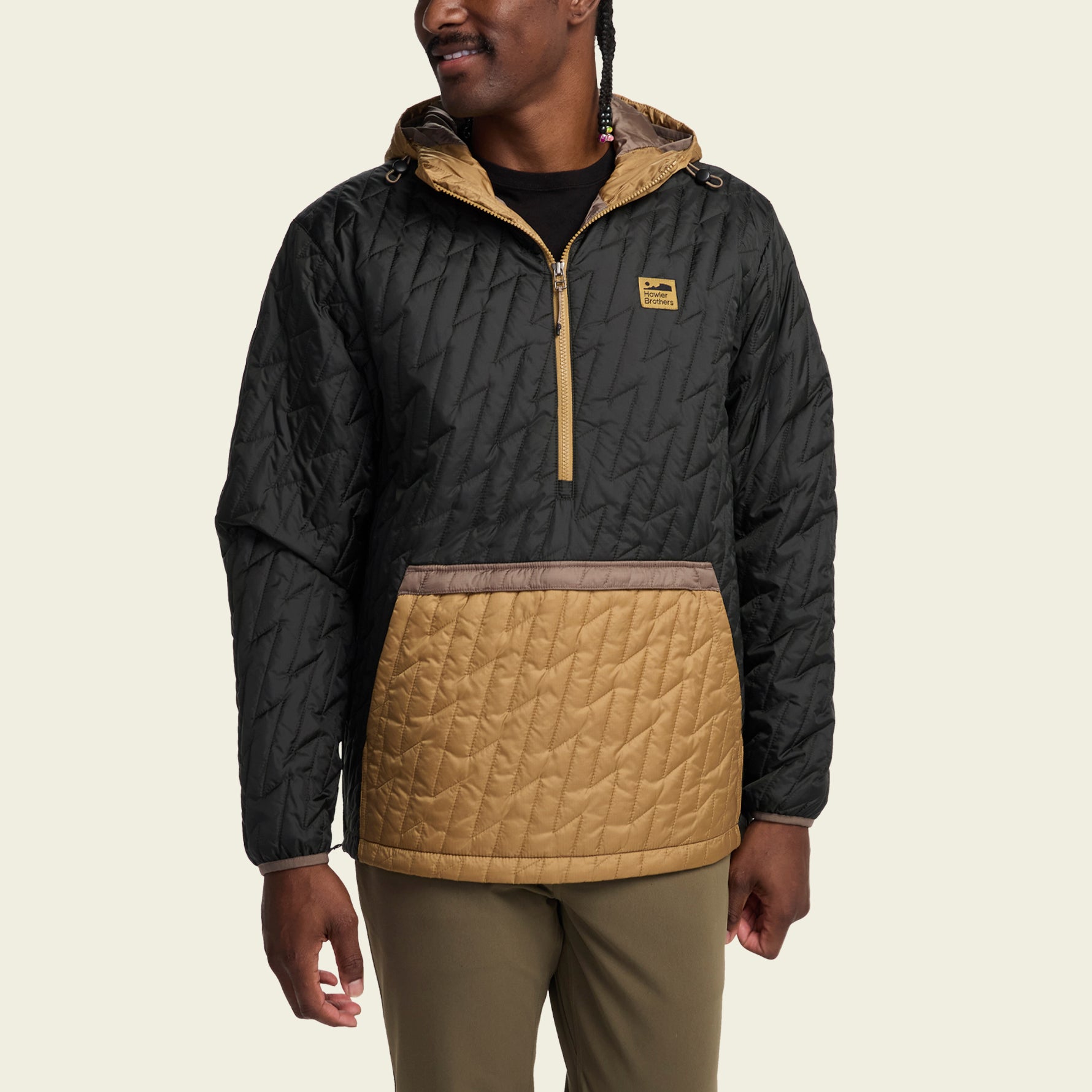 Voltage Quilted Pullover - Black N' Gold – HOWLER BROTHERS