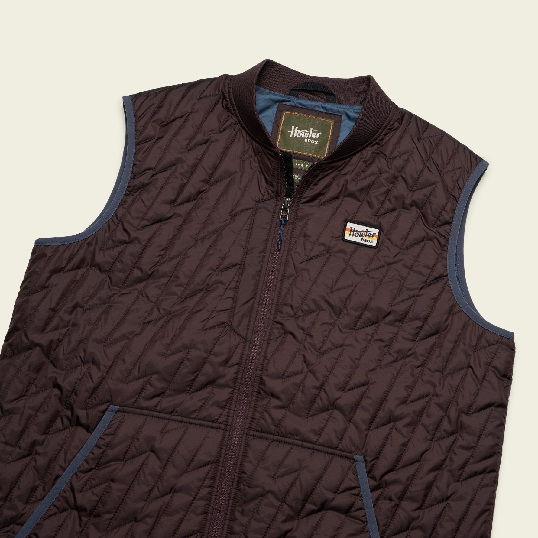 Voltage Quilted Vest - Bark – HOWLER BROTHERS