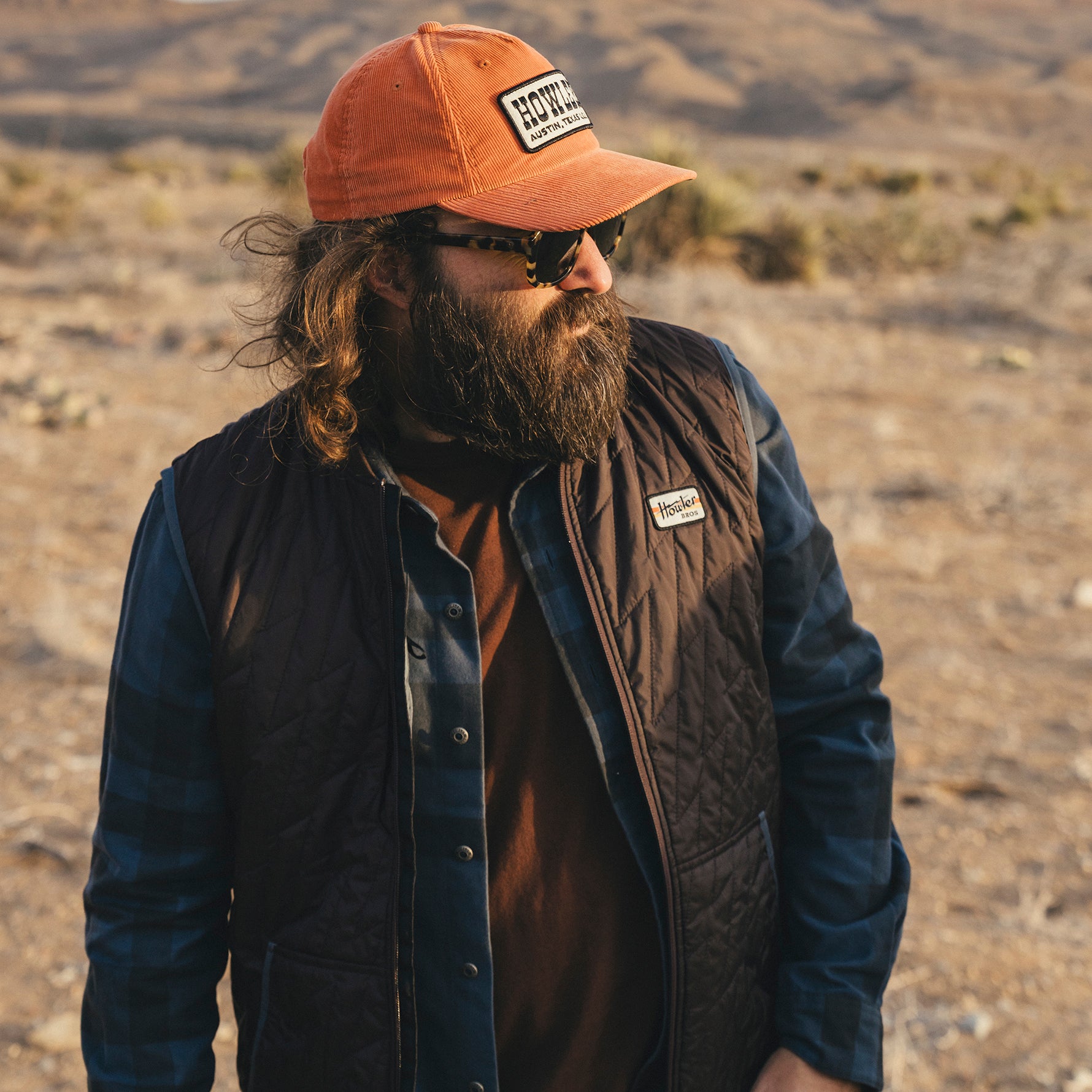 Voltage Quilted Vest - Bark – HOWLER BROTHERS
