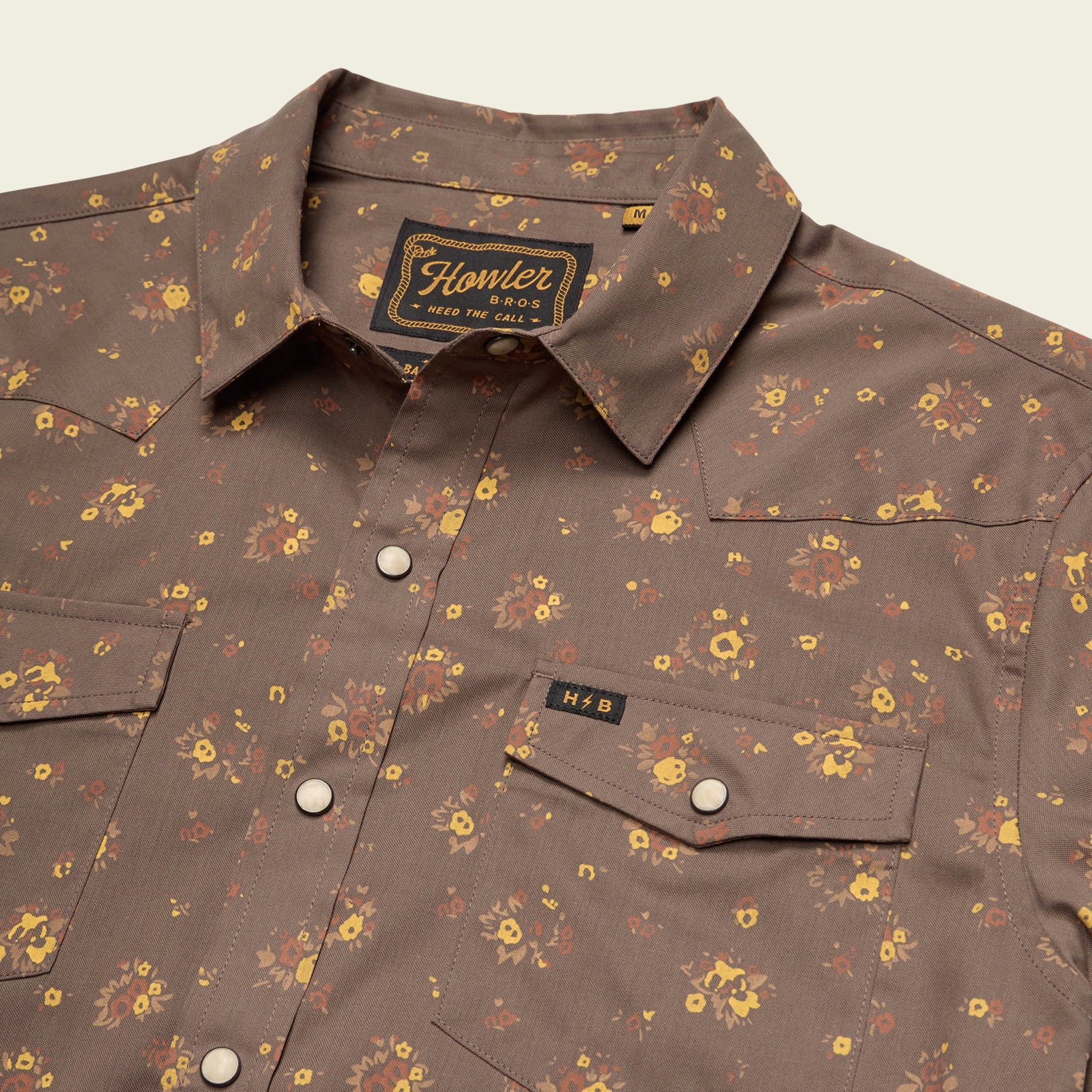 H Bar B Snapshirt - Bouquets : Morel – HOWLER BROTHERS