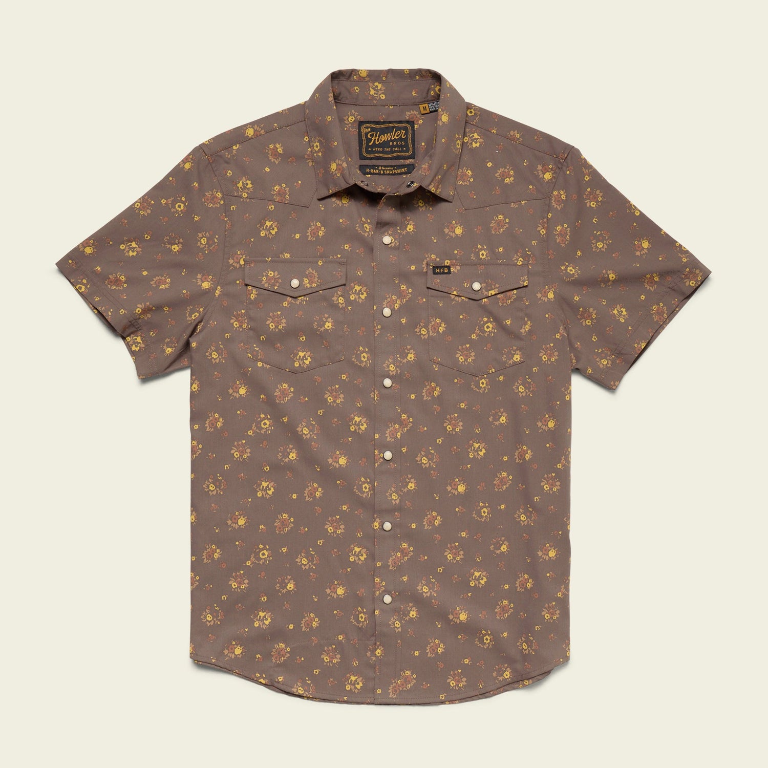 H Bar B Snapshirt - Bouquets : Morel