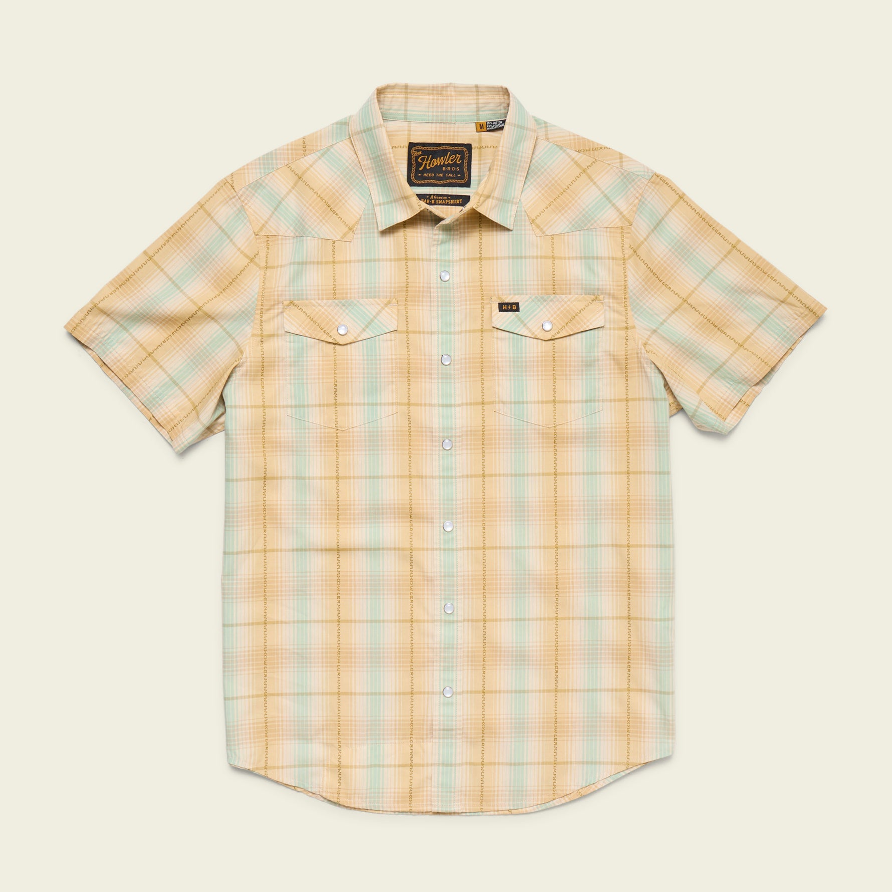 H Bar B Snapshirt - Prairie Plaid : Gold – HOWLER BROTHERS