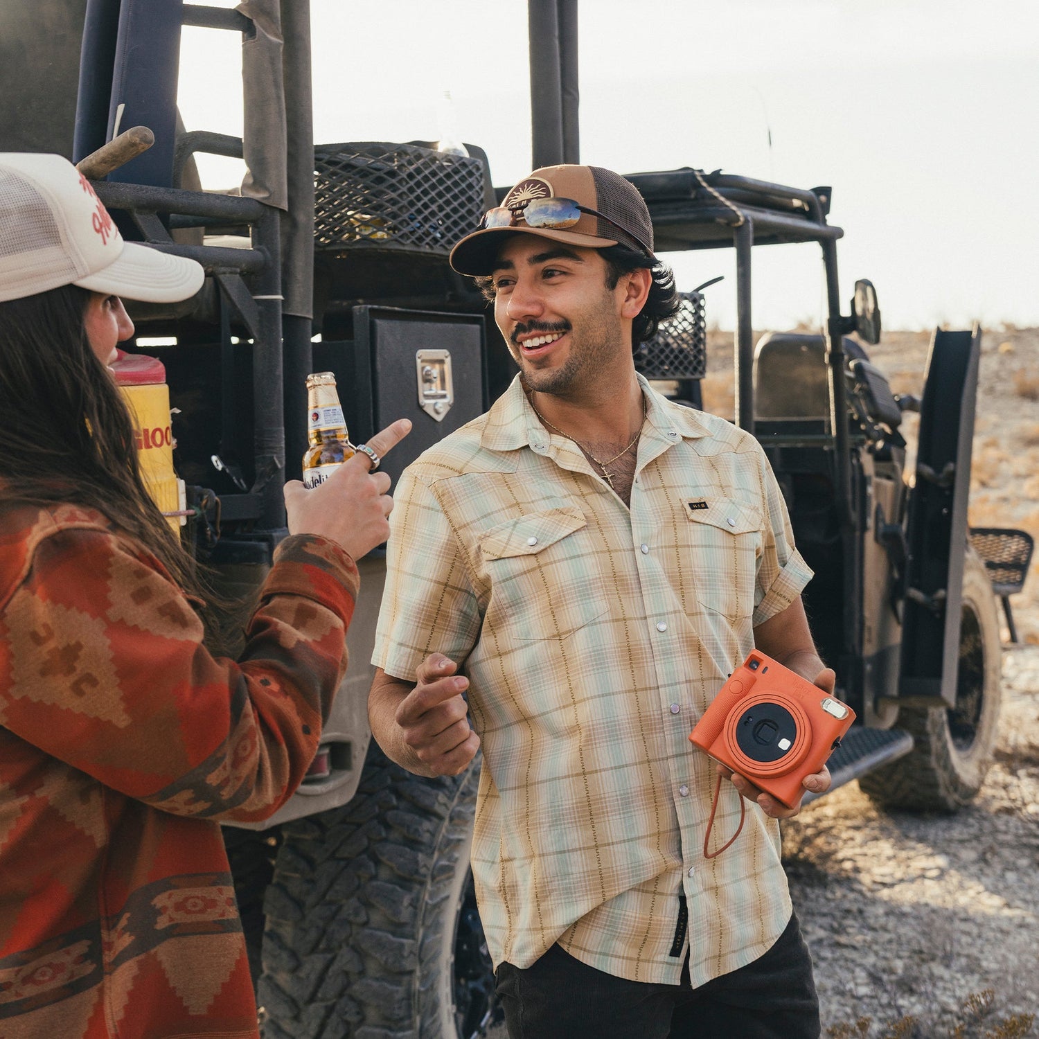 H Bar B Snapshirt - Prairie Plaid : Gold