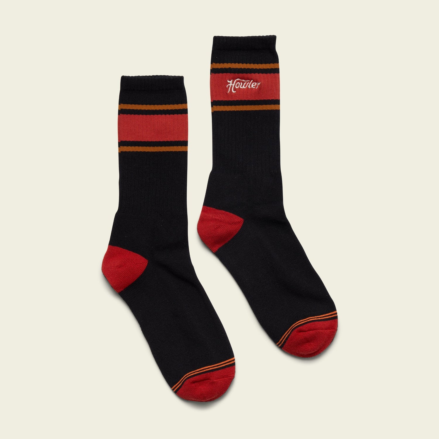 Howler Script Socks - Black / Red