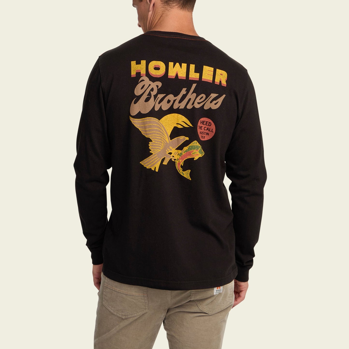 Osprey Prey Longsleeve Cotton T-Shirt - Black