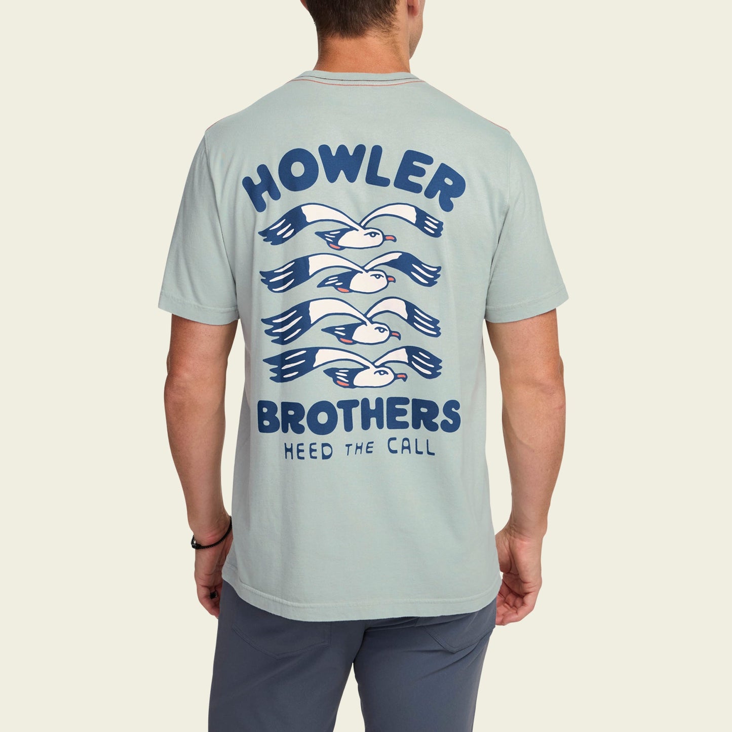 Flocka Seagulls Cotton T-Shirt - Puritan Grey