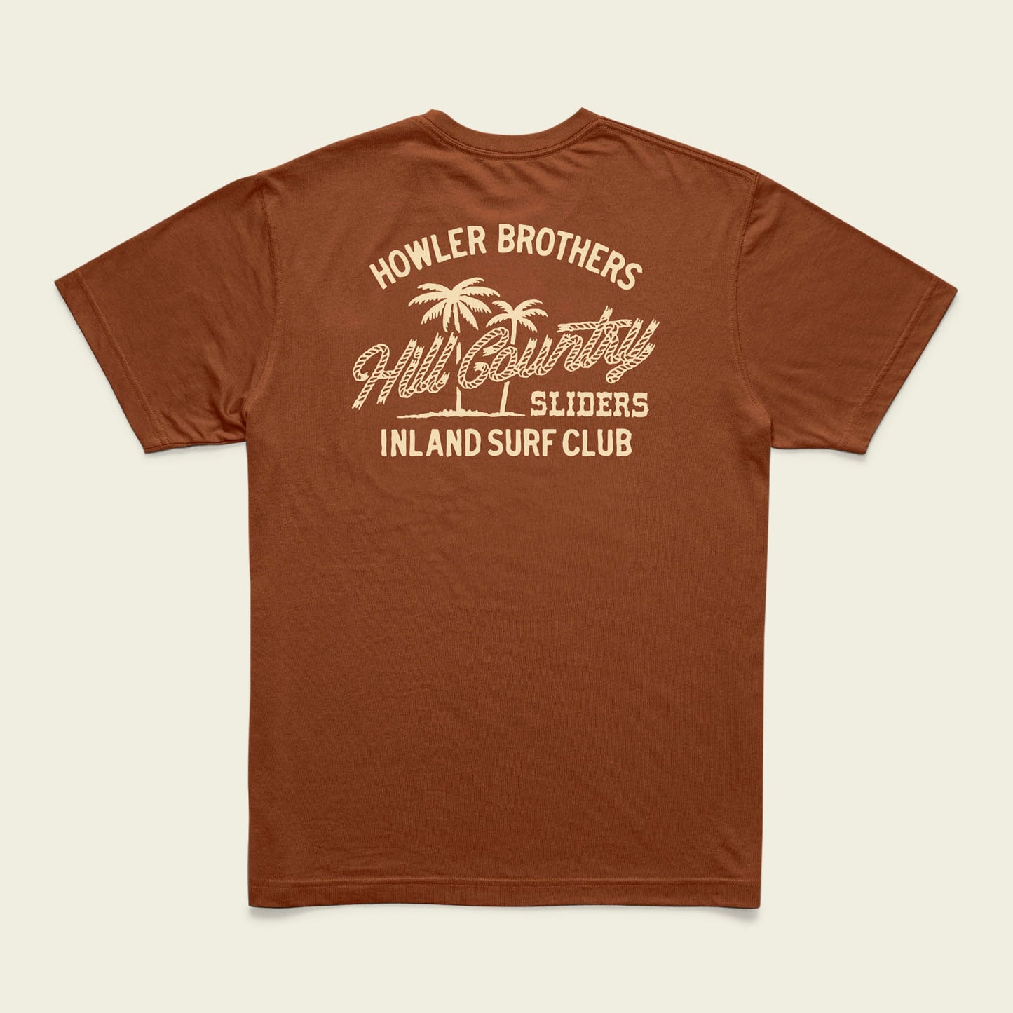 HCS Inland Surf Club Cotton T-Shirt - Caramel