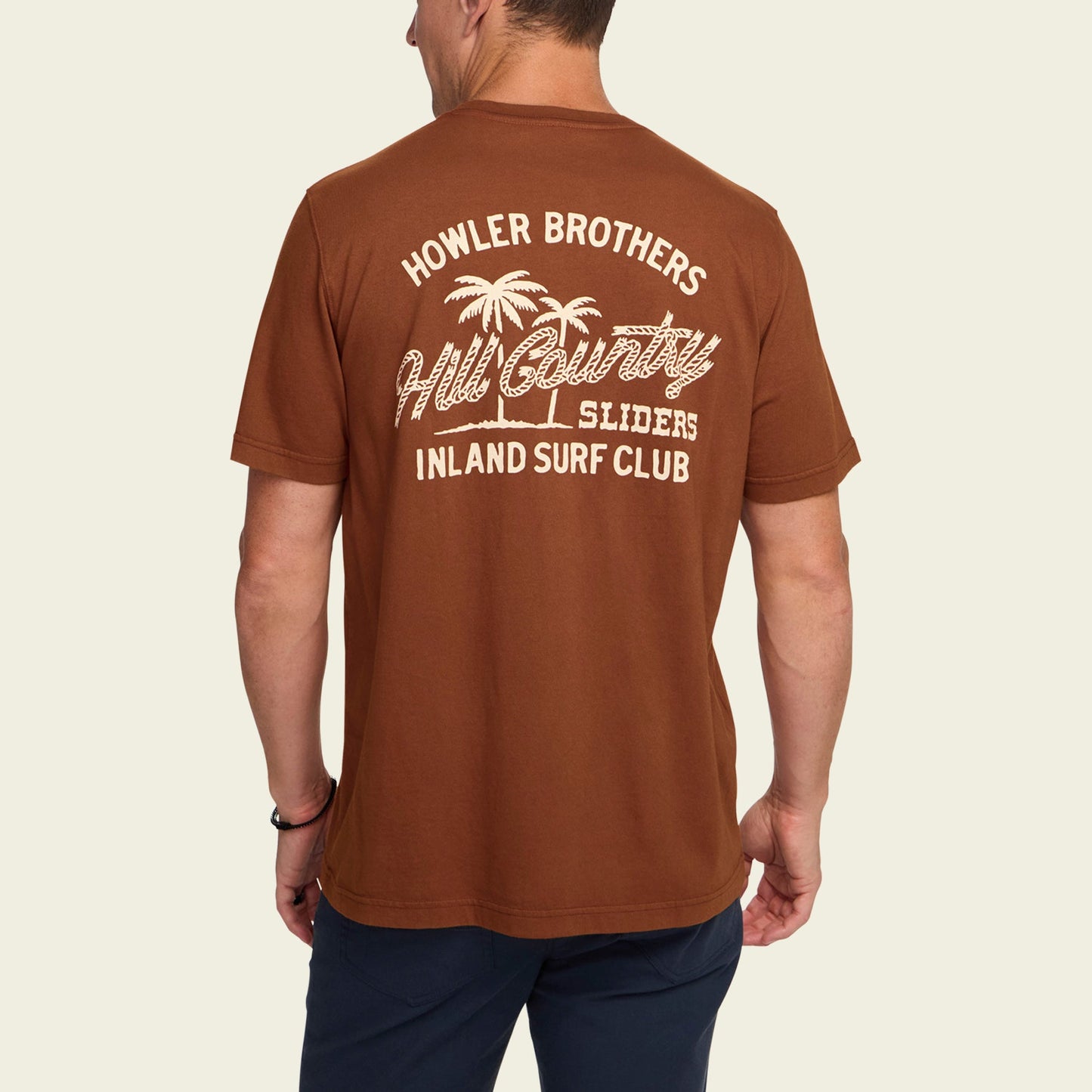 HCS Inland Surf Club Cotton T-Shirt - Caramel