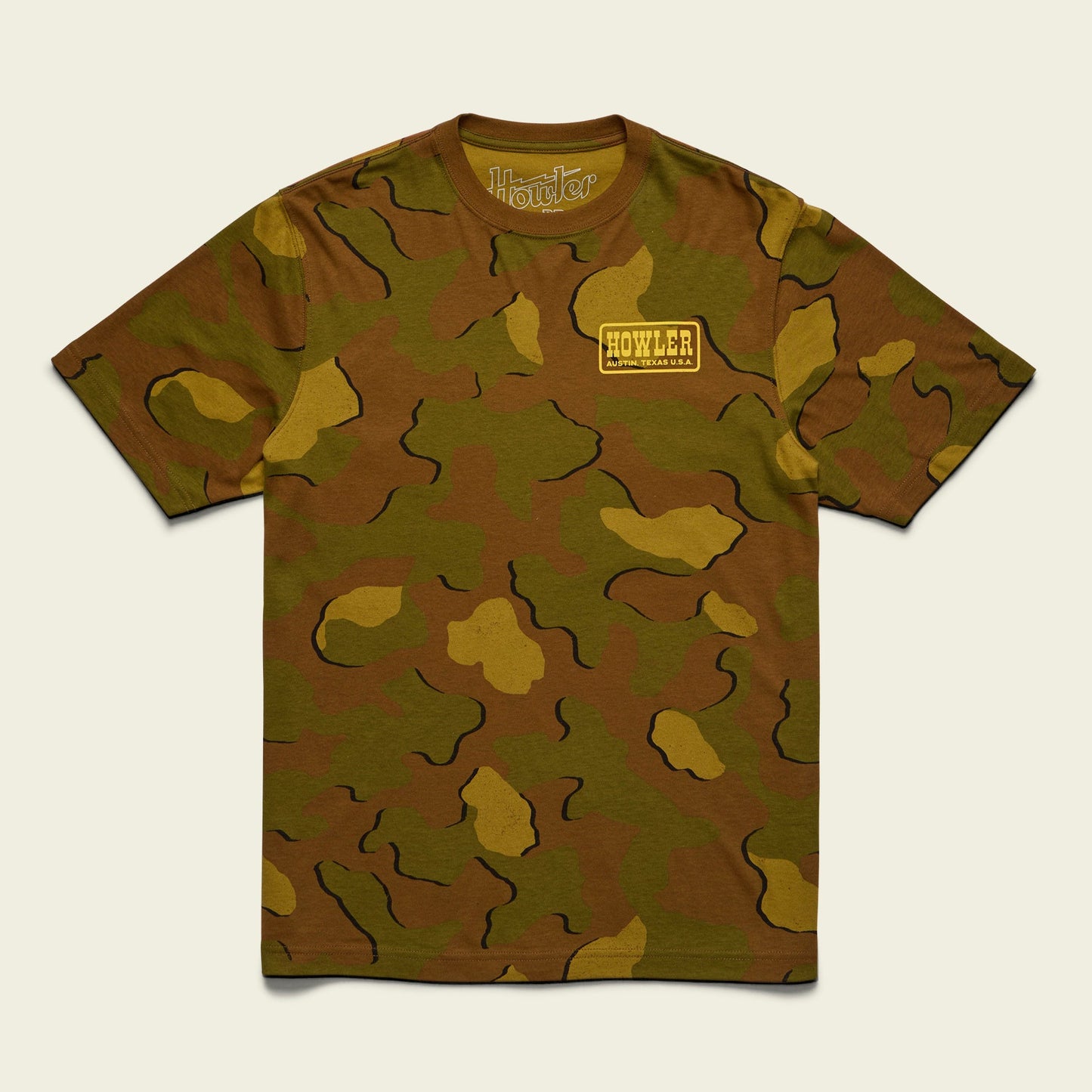Howler Slab Cotton T-Shirt - Mimetico : Fatigue