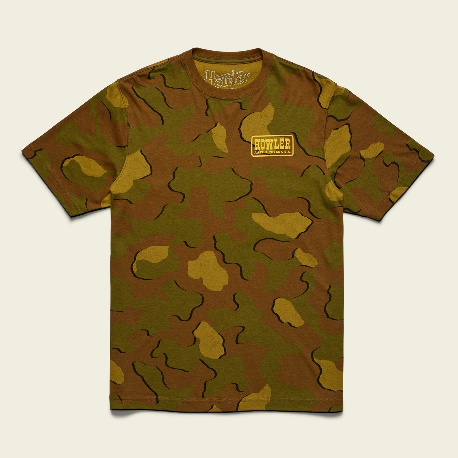 Howler Slab Cotton T-Shirt - Mimetico : Fatigue