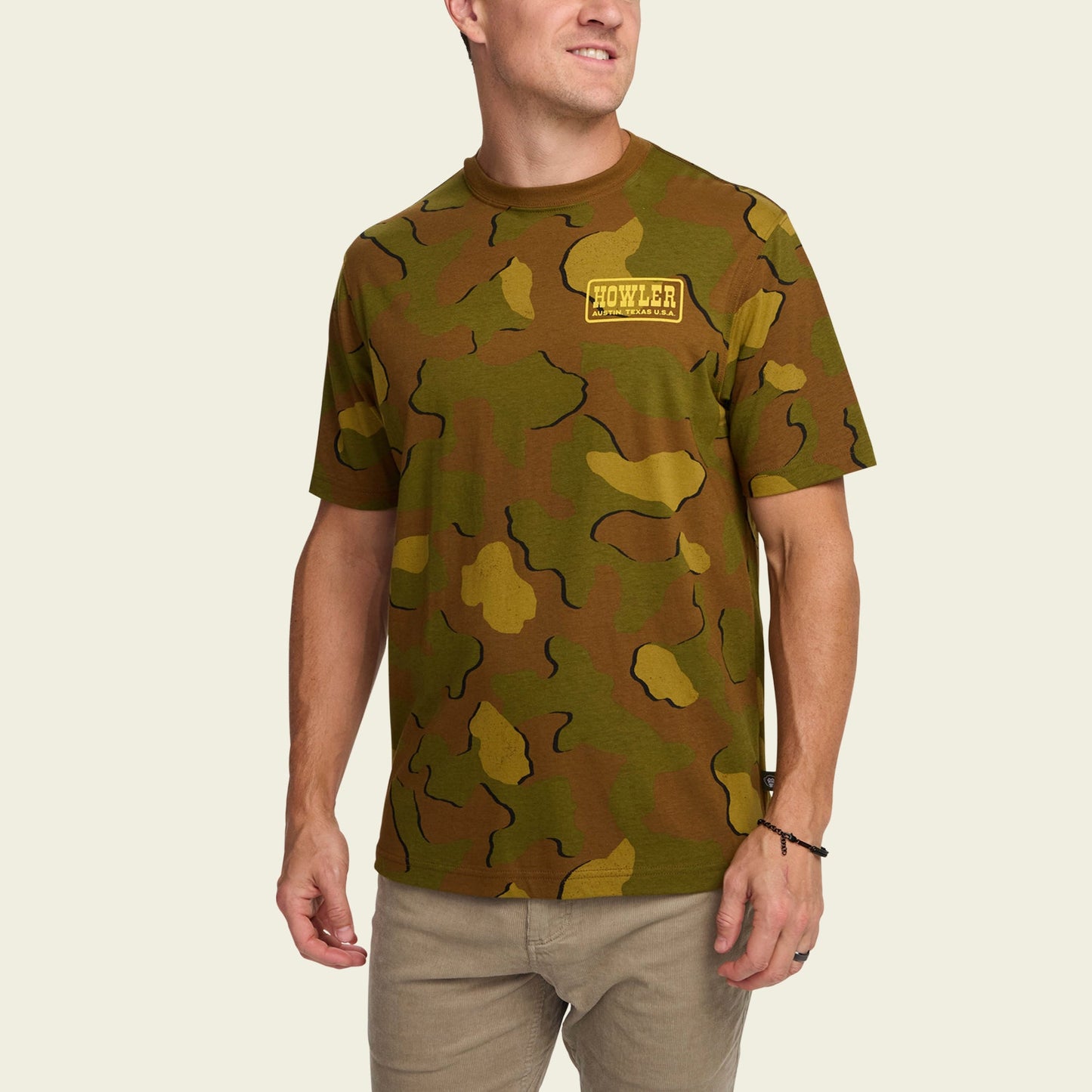 Howler Slab Cotton T-Shirt - Mimetico : Fatigue