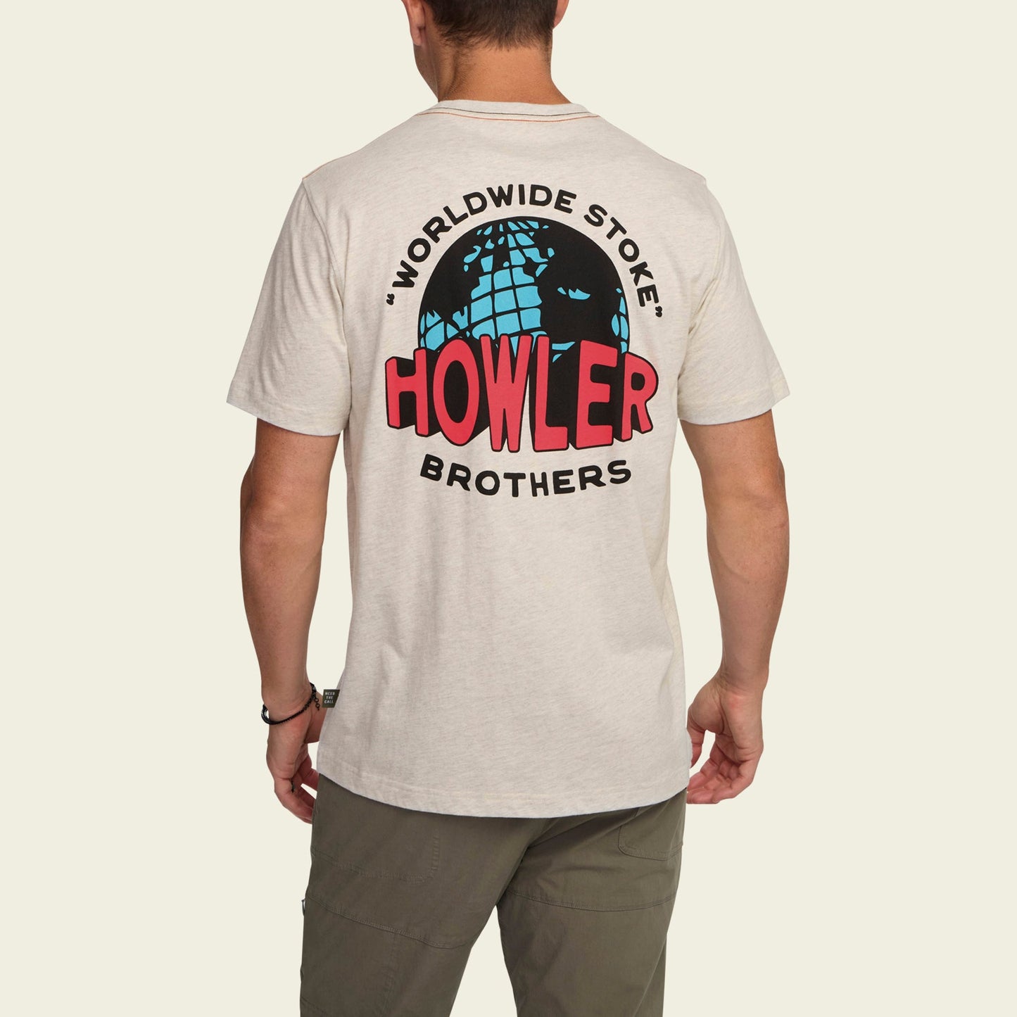 Worldwide Howler Cotton T-Shirt - Grey Heather