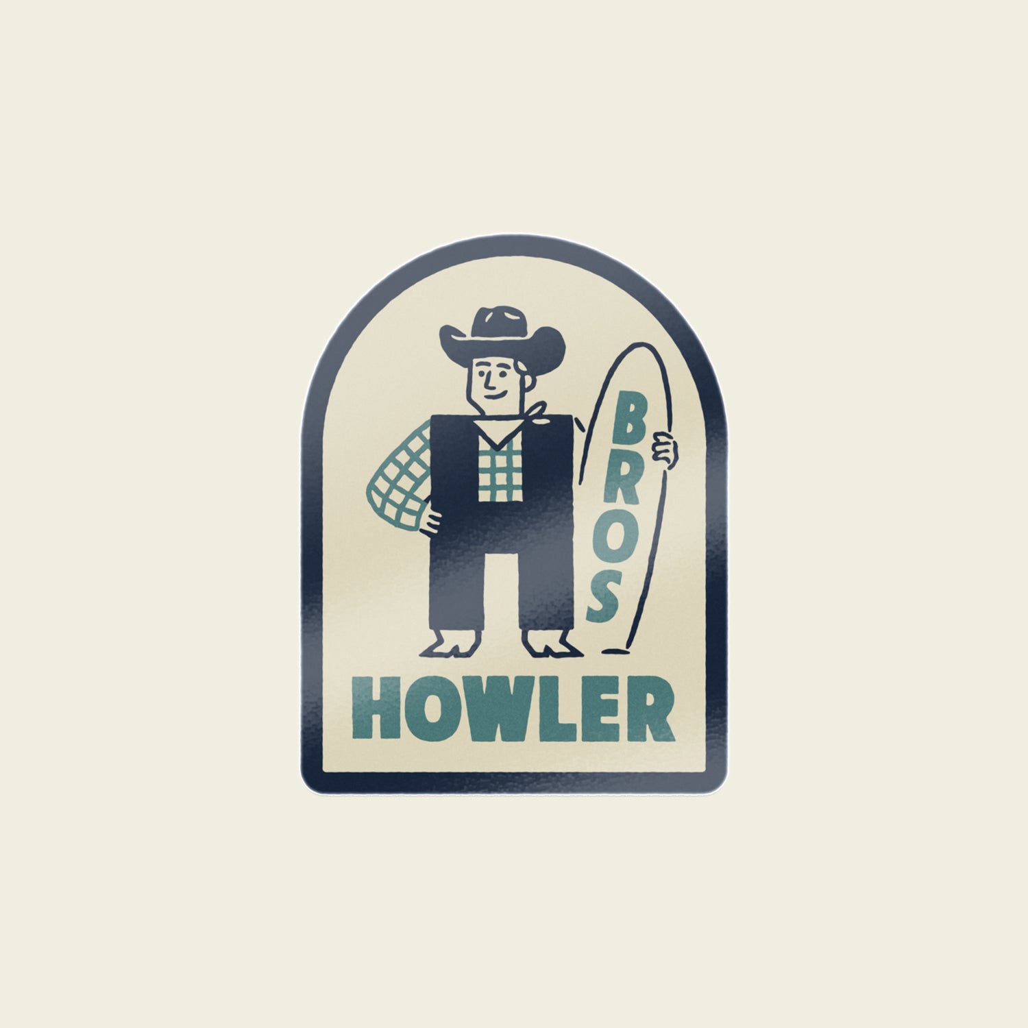 Howler Western Wear Sticker - View 1