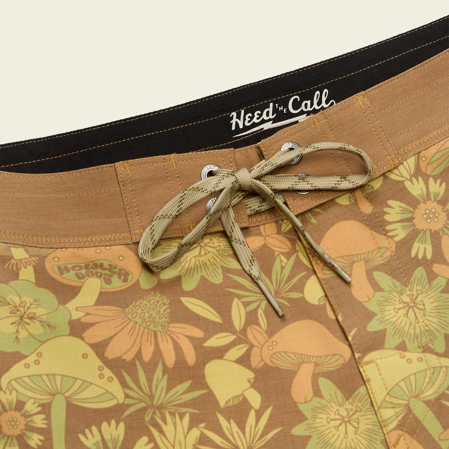 Bruja Boardshorts - Fungi Forage : Duck Brown - View 3