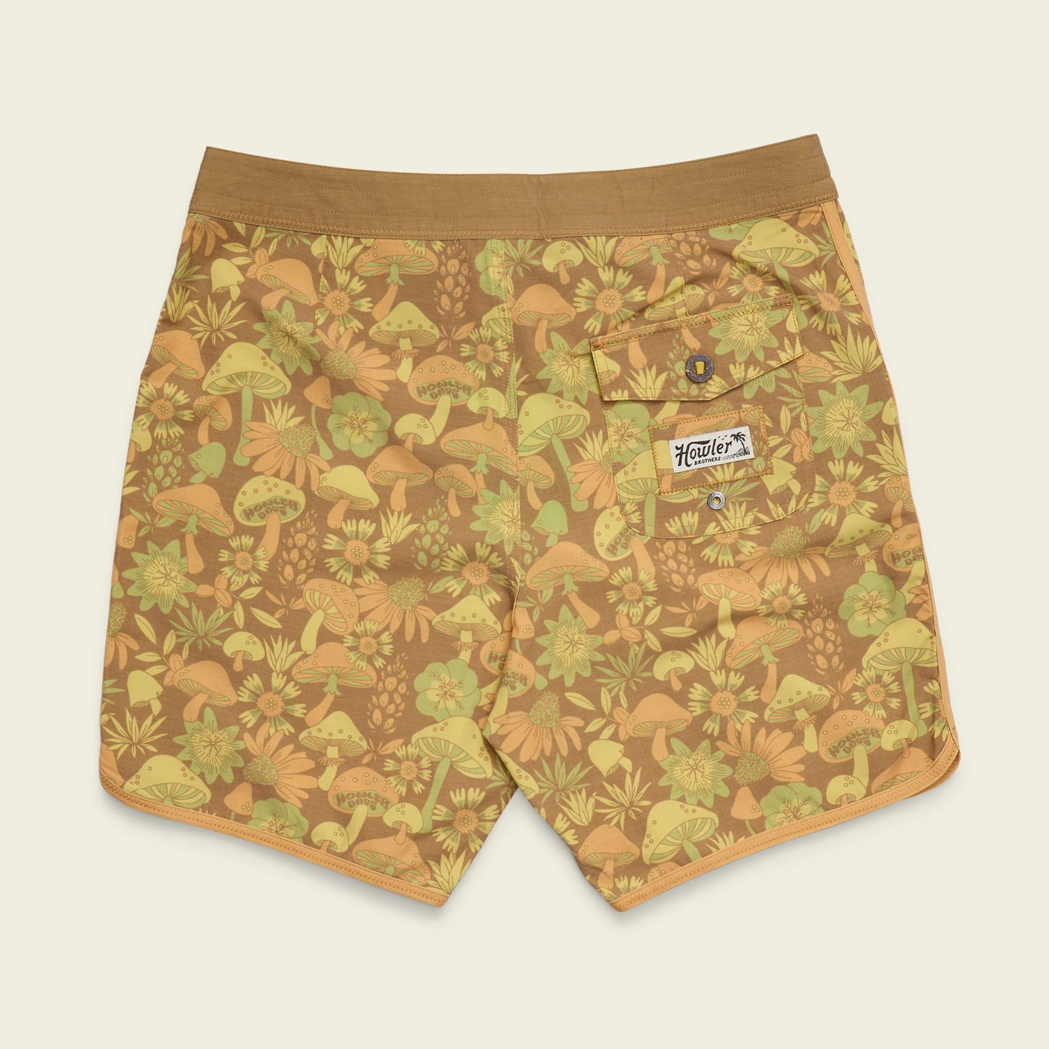 Bruja Boardshorts - Fungi Forage : Duck Brown - View 8