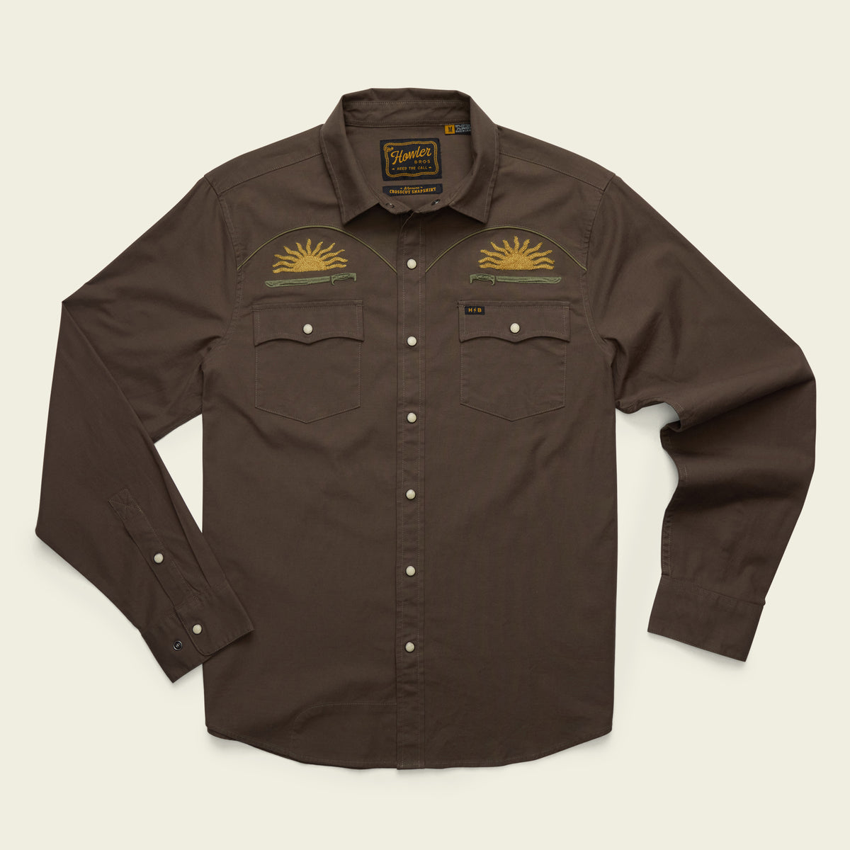 Crosscut Deluxe Snapshirt - Sharp Dawn : Earth - View 1