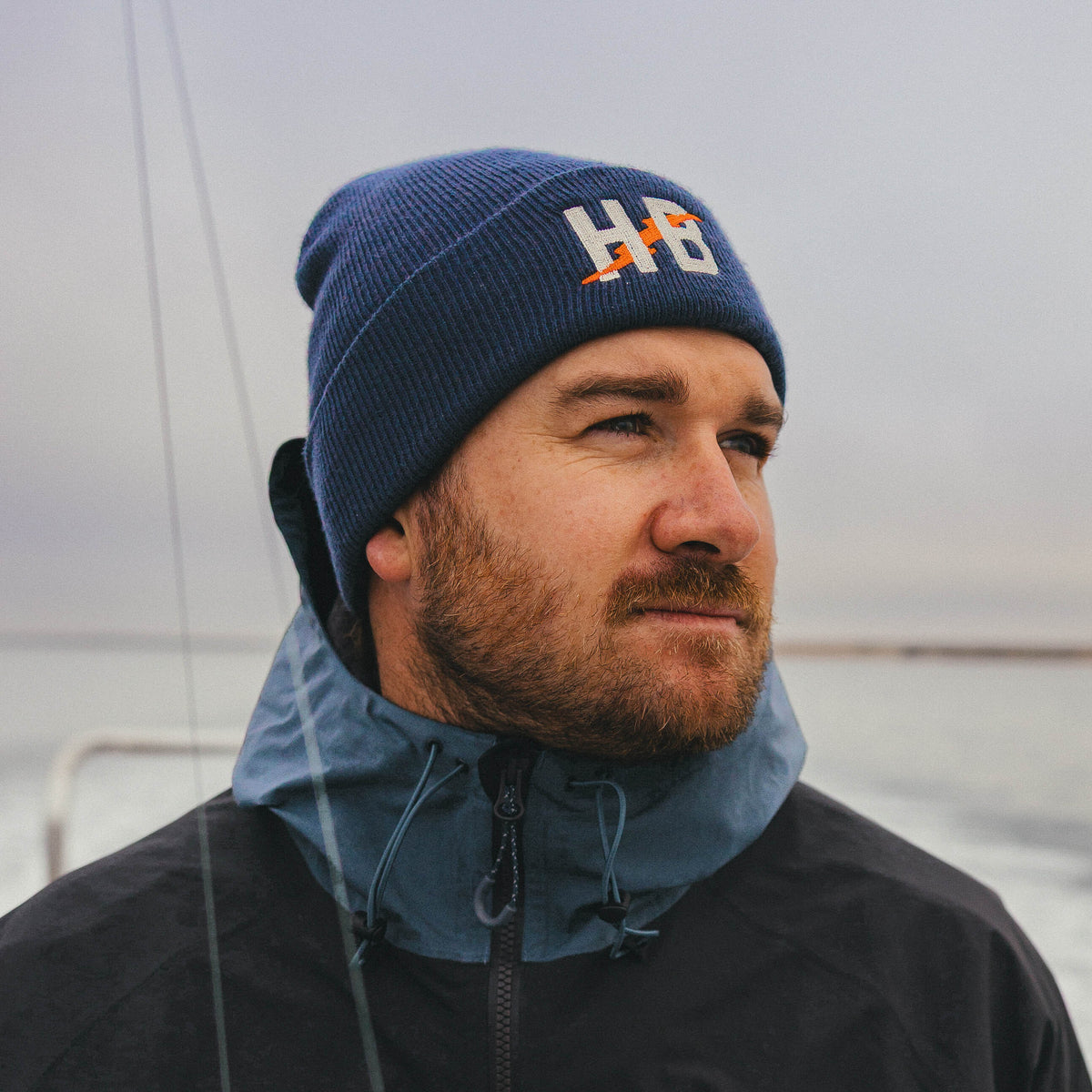 Command Beanie - Big HB : Indigo Heather - View 2