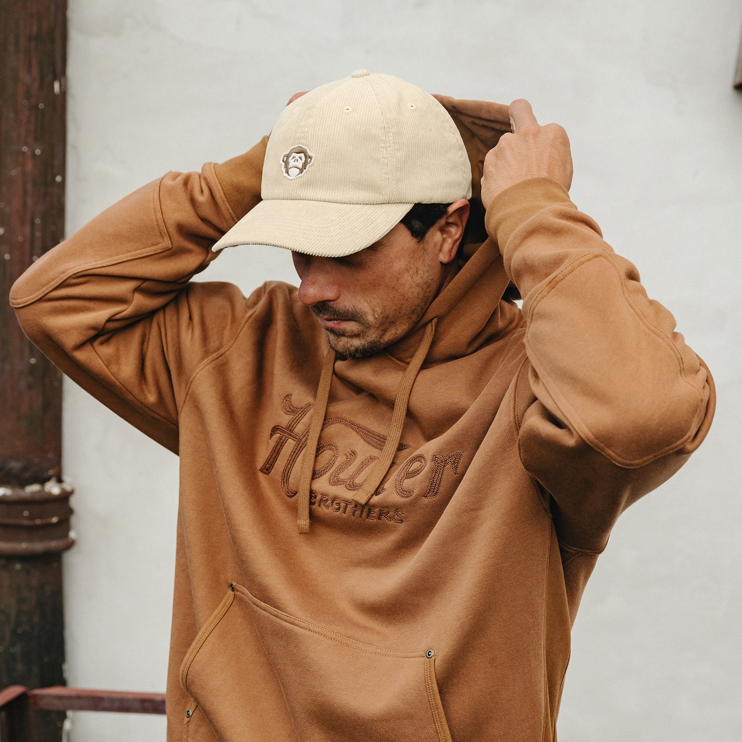 El Mono Classic Hat - Off White Corduroy - View 2