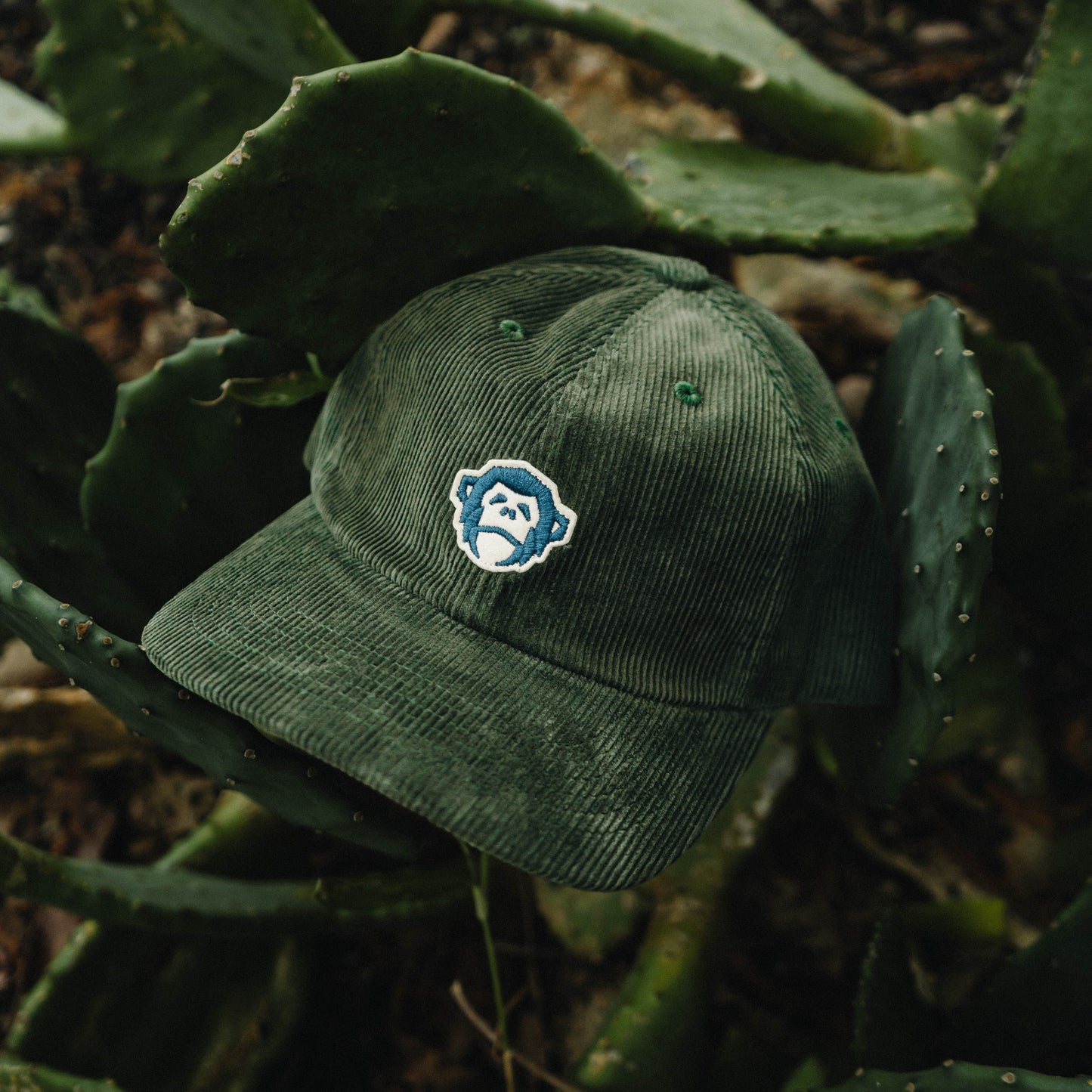 El Mono Classic Hat - Green Corduroy - View 2