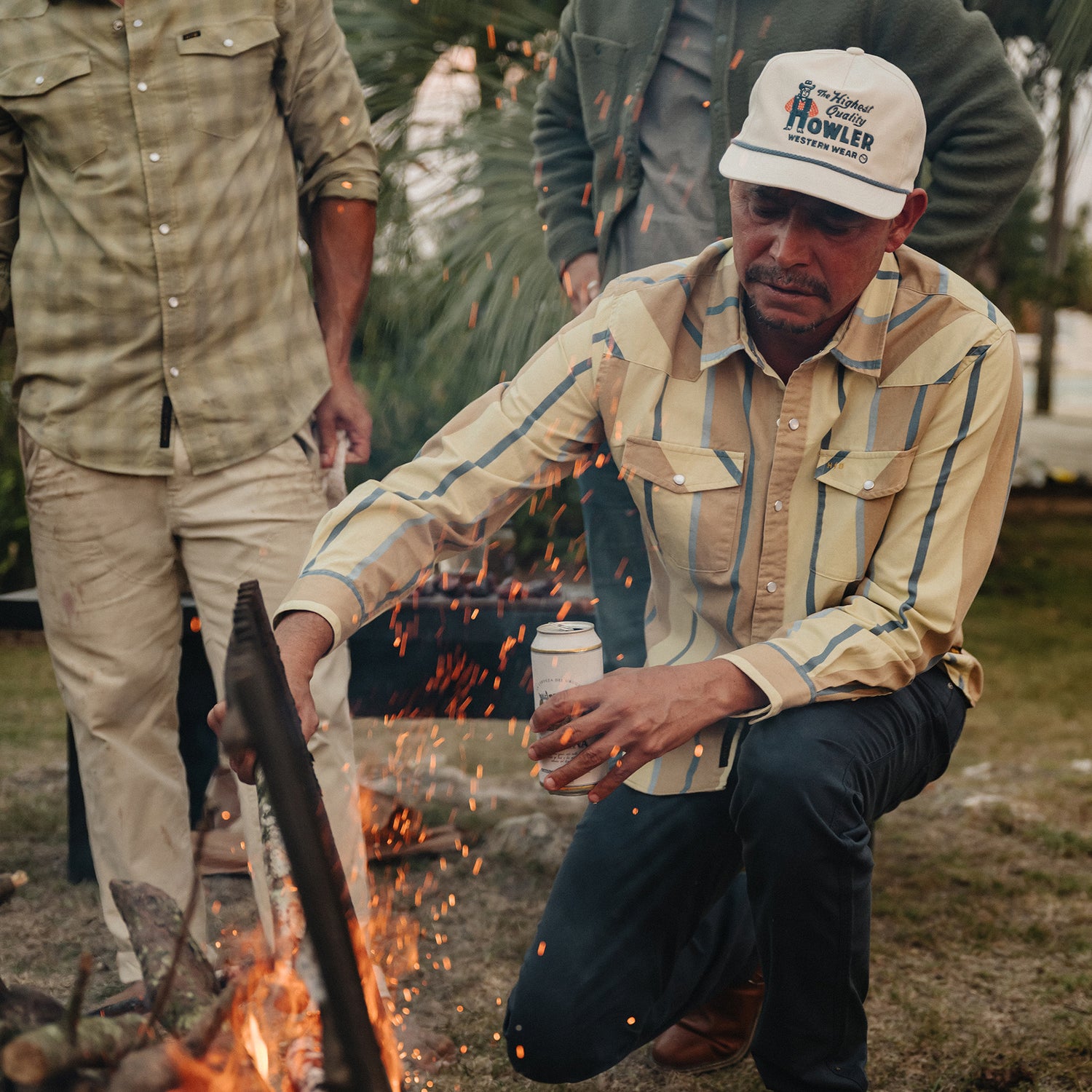Howler Western Wear Snapback - Bone - View 2