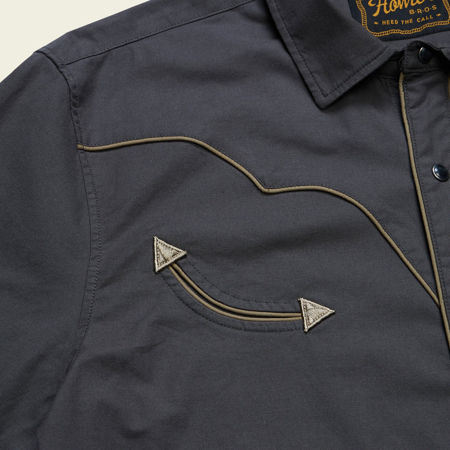 Broncbuster Longsleeve Snapshirt - Moonless Night - View 9
