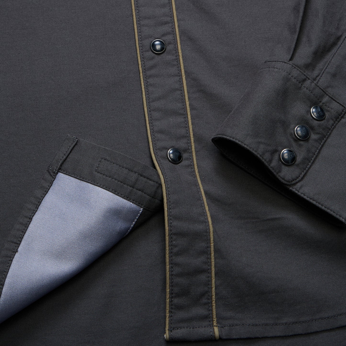 Broncbuster Longsleeve Snapshirt - Moonless Night - View 7