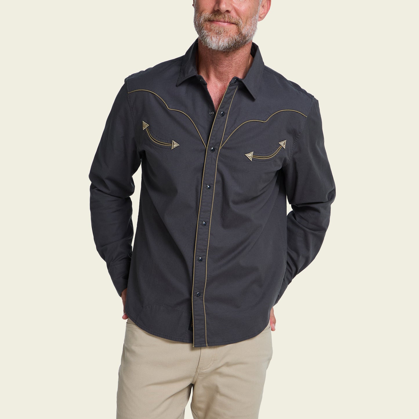 Broncbuster Longsleeve Snapshirt - Moonless Night - View 4