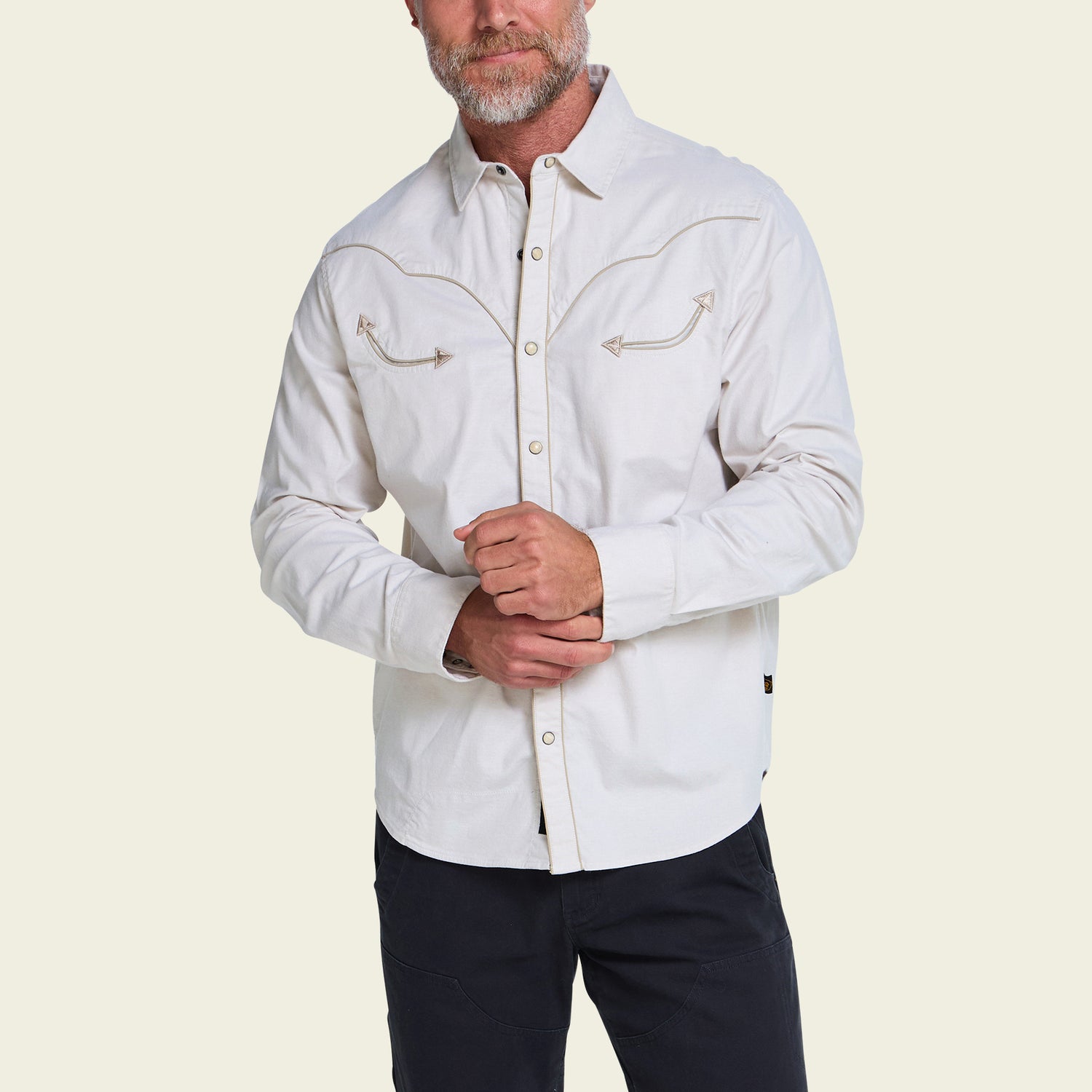 Broncbuster Longsleeve Snapshirt - Prairie Dust - View 4