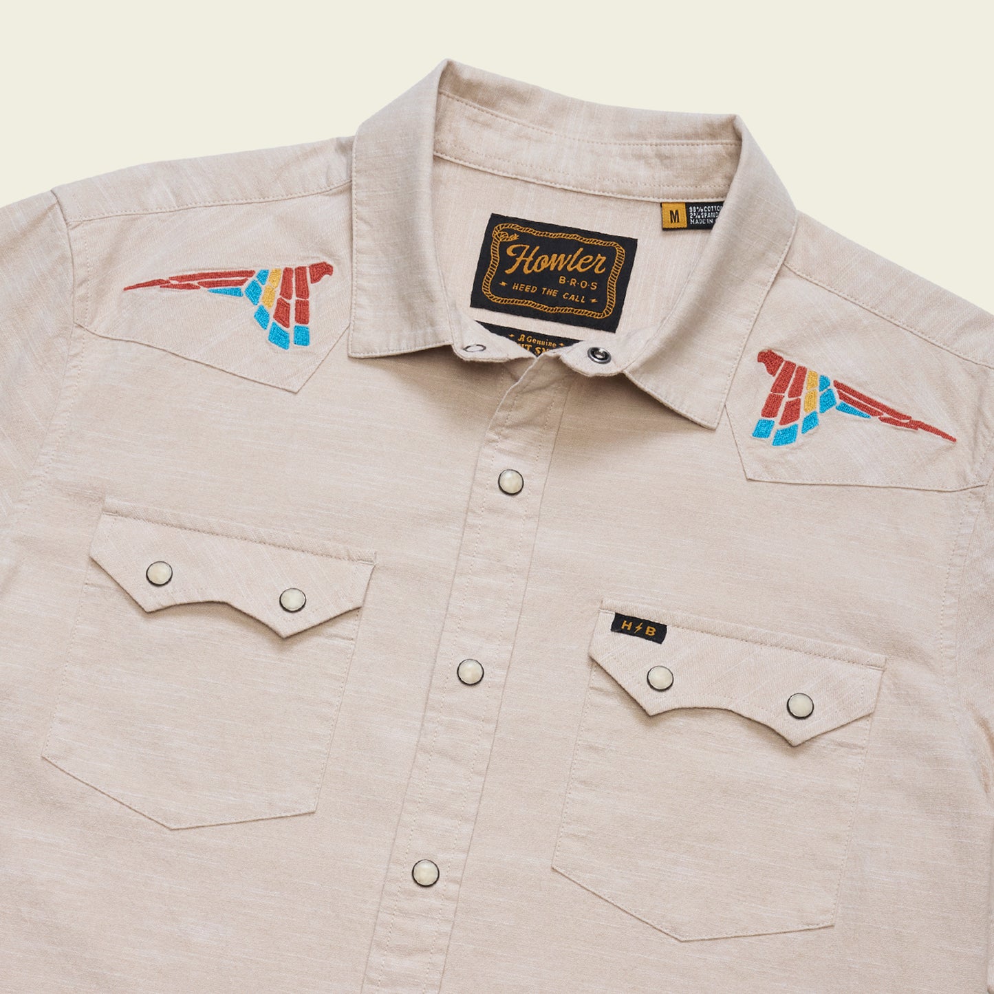 Crosscut Deluxe Snapshirt - Parrot Patrol : Dune Chambray - View 3