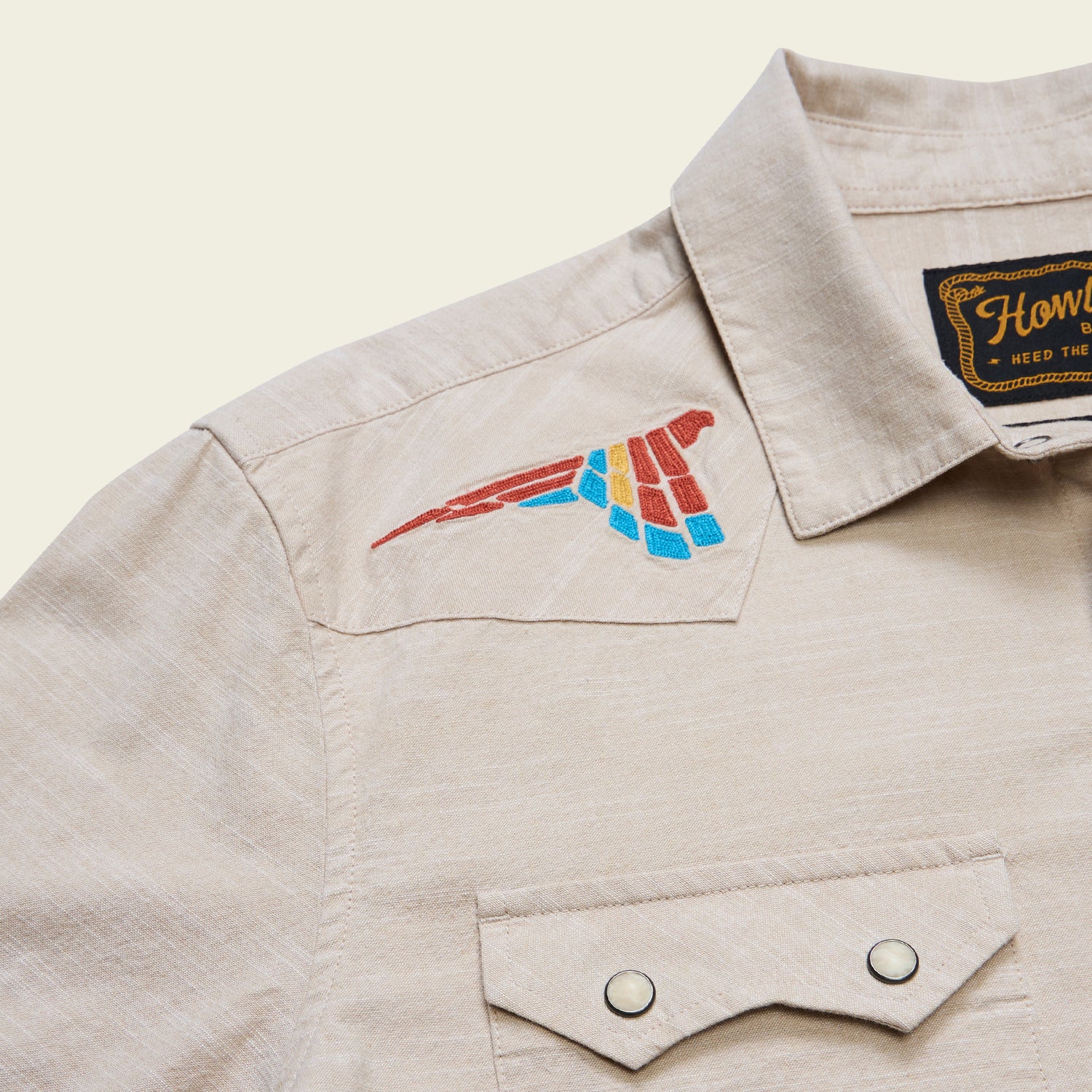Crosscut Deluxe Snapshirt - Parrot Patrol : Dune Chambray - View 7