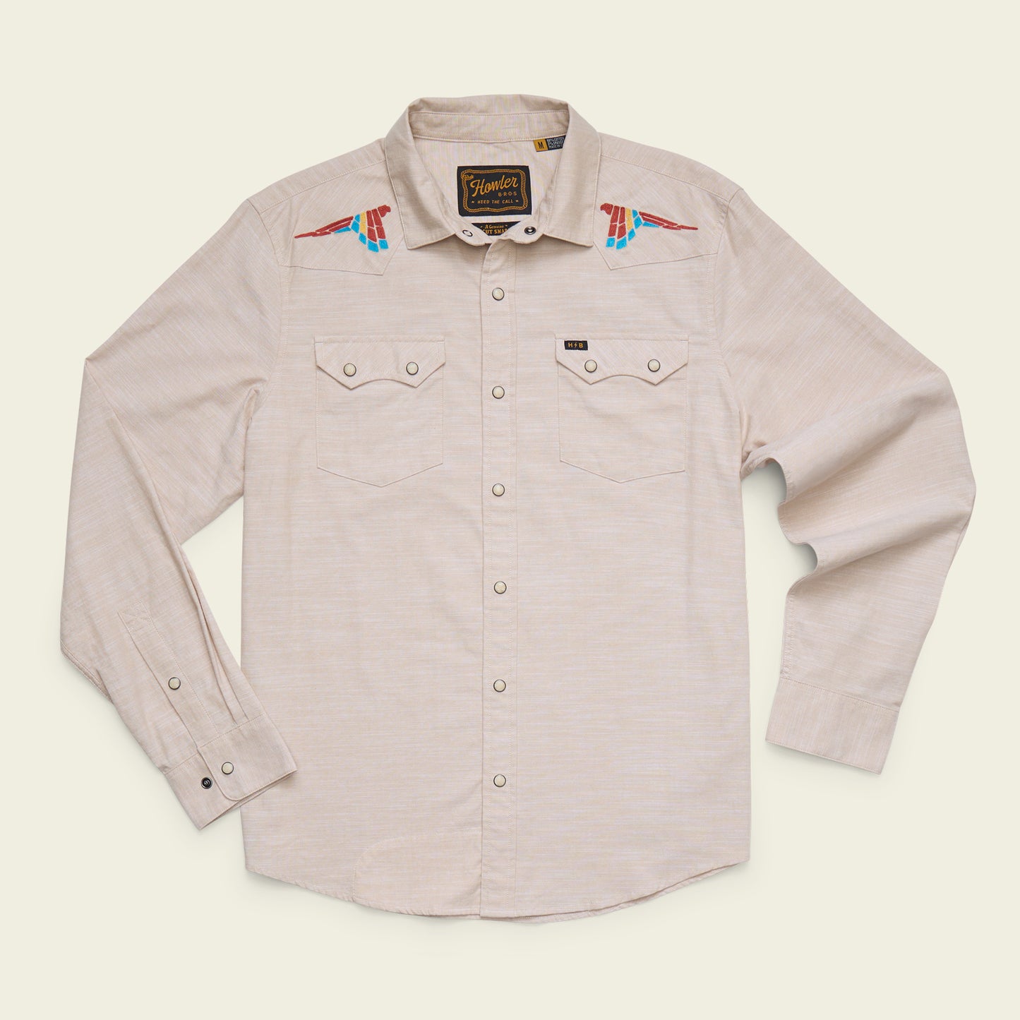 Crosscut Deluxe Snapshirt - Parrot Patrol : Dune Chambray - View 1