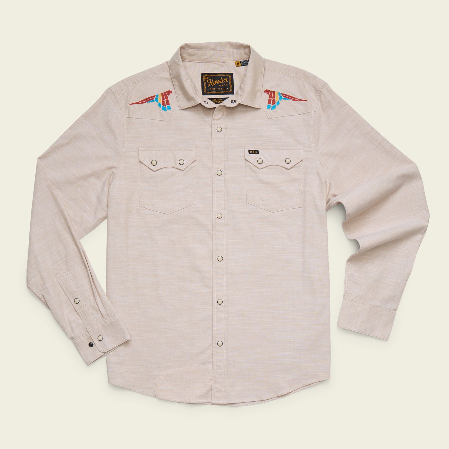 Crosscut Deluxe Snapshirt - Parrot Patrol : Dune Chambray - View 1
