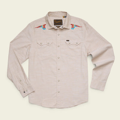 Crosscut Deluxe Snapshirt - Parrot Patrol : Dune Chambray