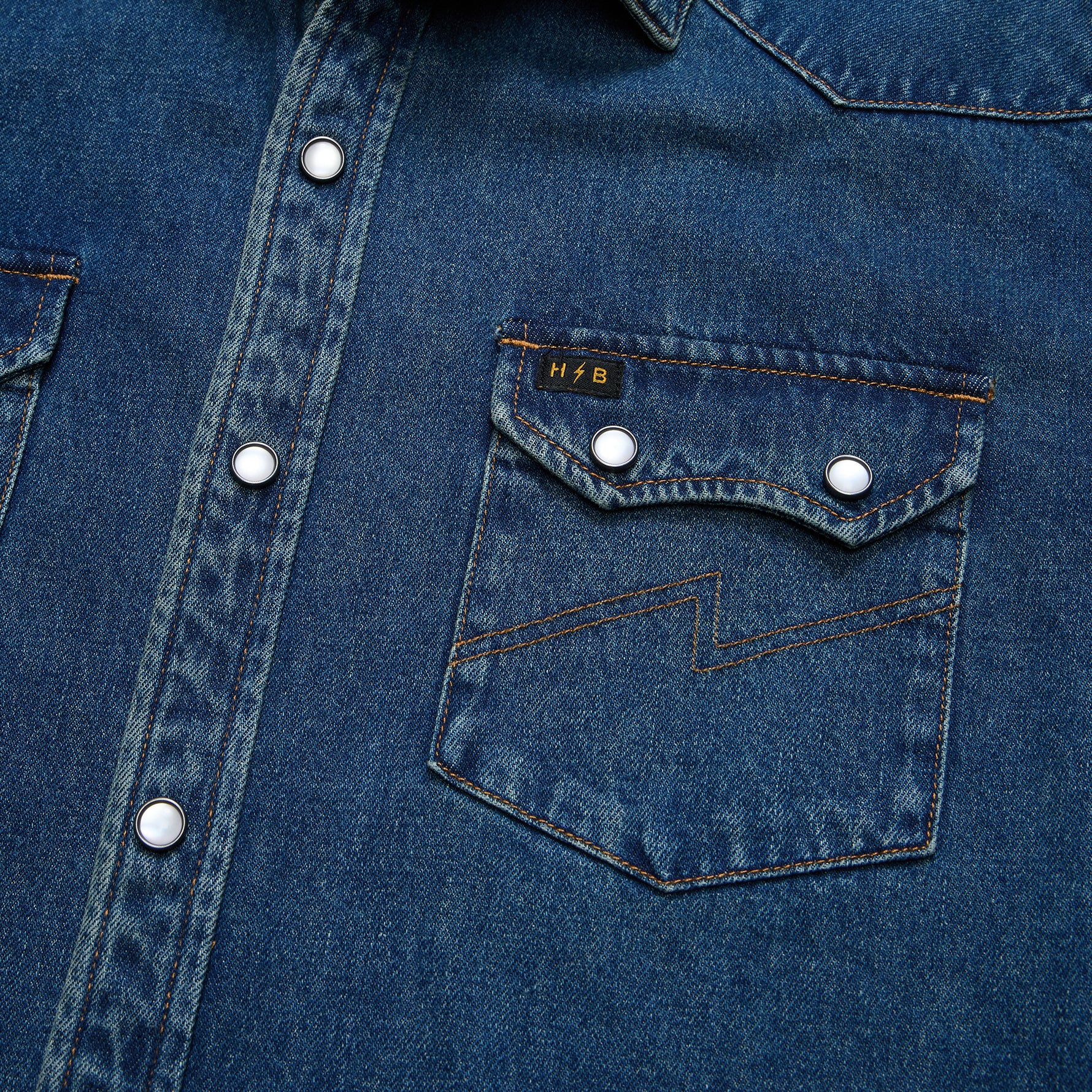 Dust Up Denim Snapshirt - Bolan Classic Wash – HOWLER BROTHERS