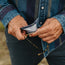 Dust Up Denim Snapshirt - Driver Stripe : Eggplant