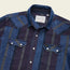 Dust Up Denim Snapshirt - Driver Stripe : Eggplant